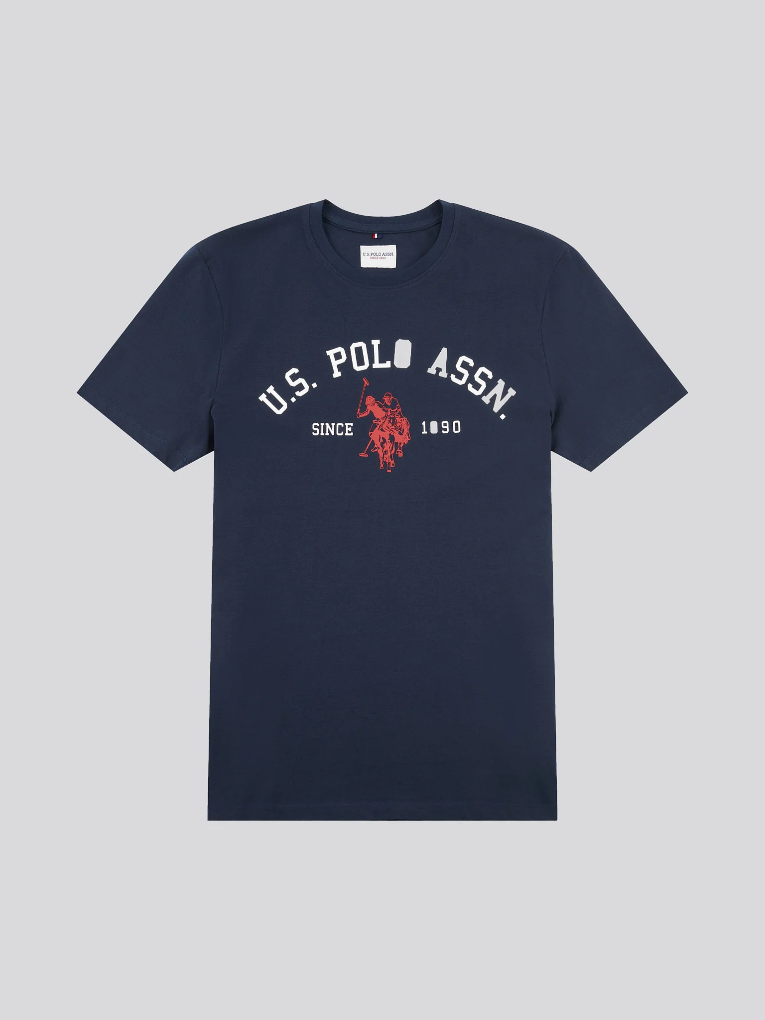 Mens Signature Arch Print T-Shirt Dark Sapphire Navy - Image 5
