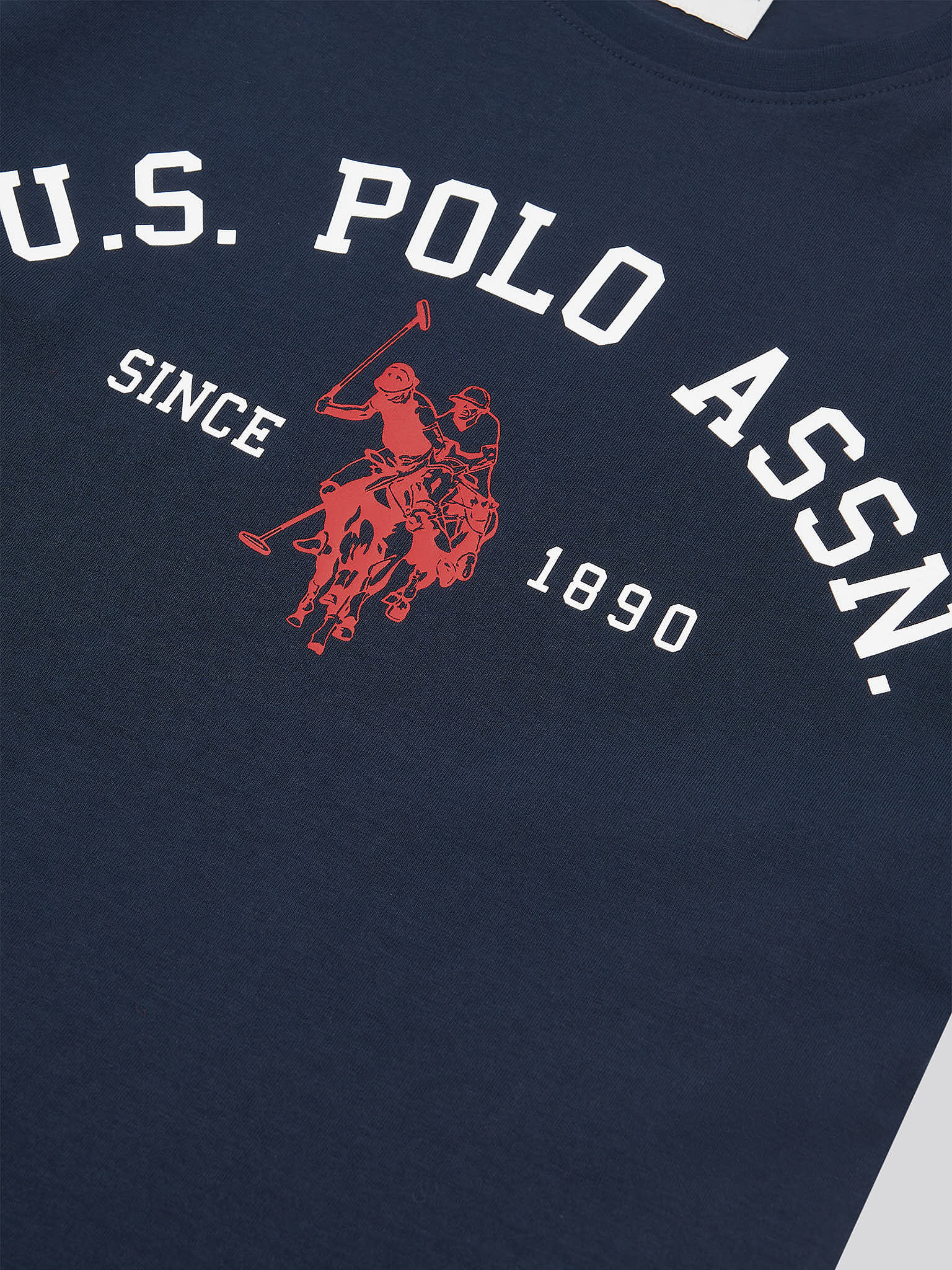 Mens Signature Arch Print T-Shirt Dark Sapphire Navy - Image 7