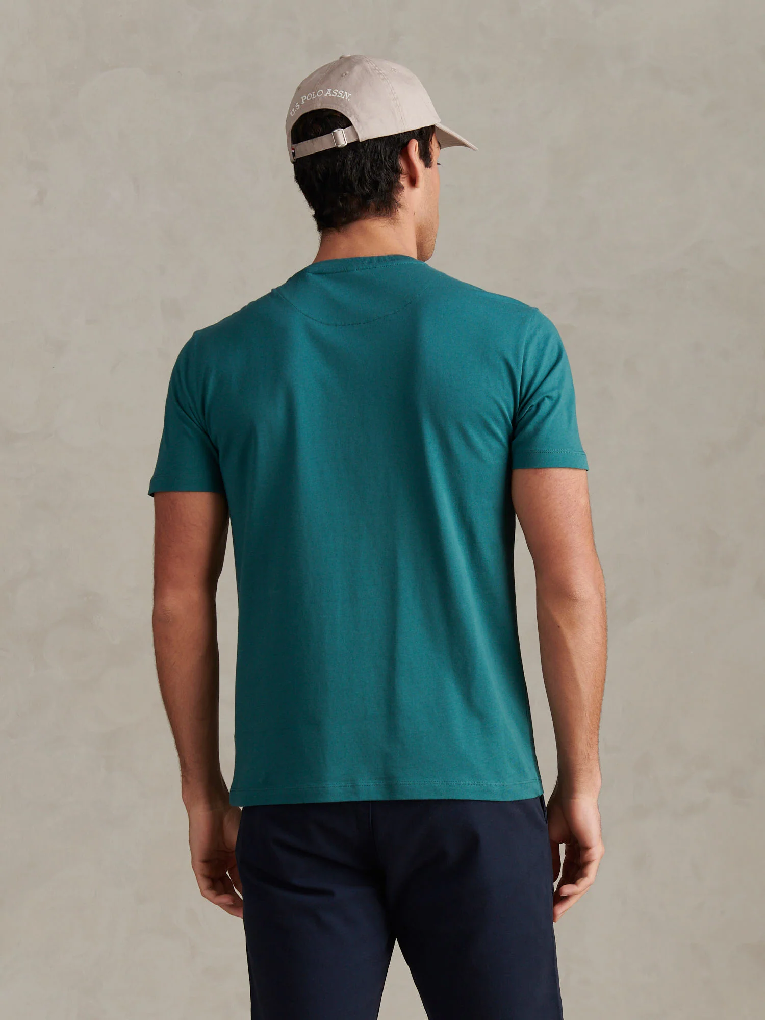 Mens Signature Arch Print T-Shirt Mediterranea - Image 4