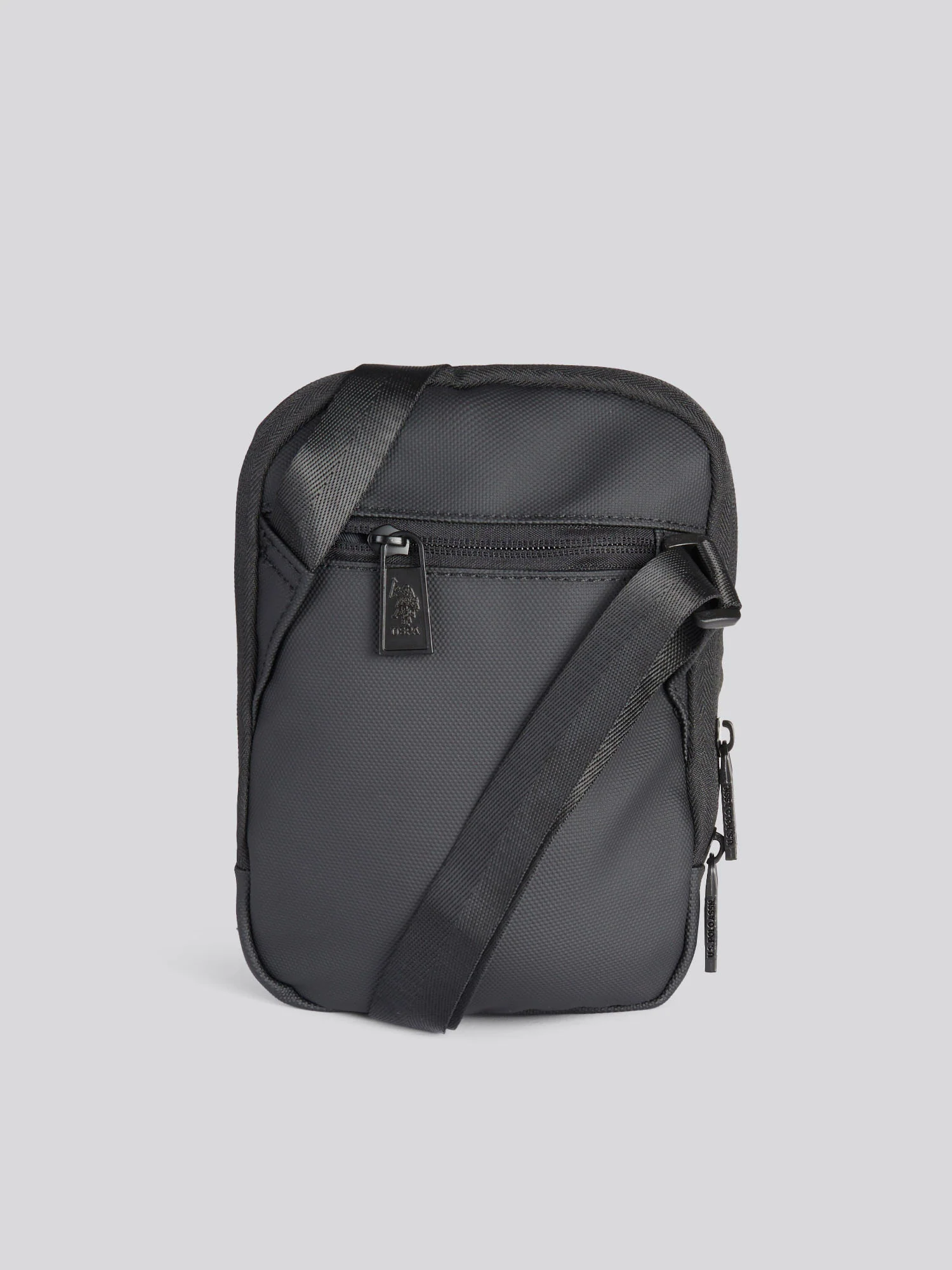 Mens Small Arrowhead Crossbody Bag in Black - Image 5