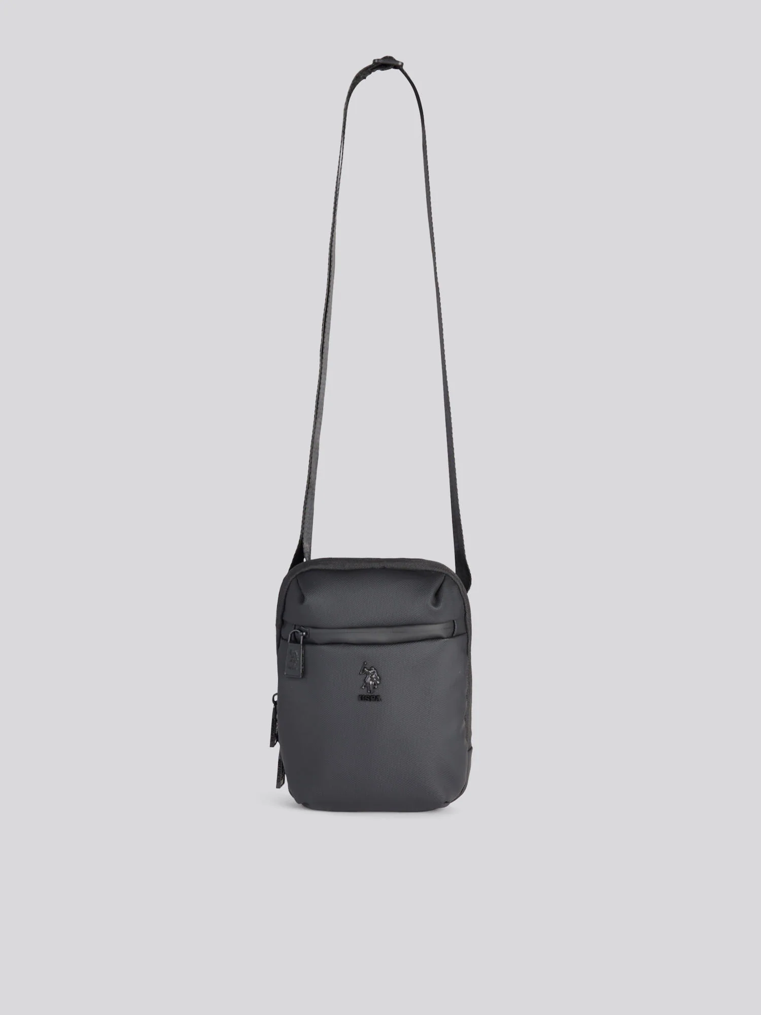 Mens Small Arrowhead Crossbody Bag in Black - Image 6
