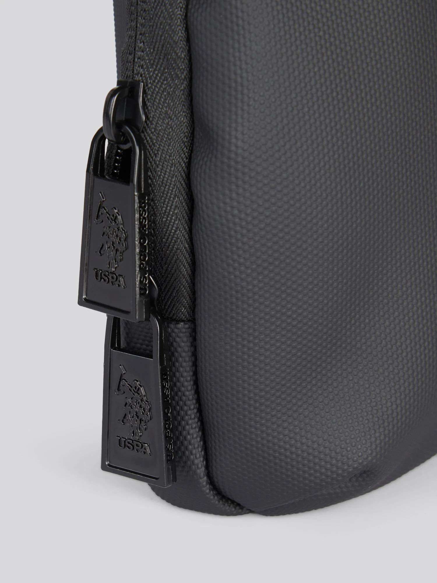 Mens Small Arrowhead Crossbody Bag in Black - Image 8