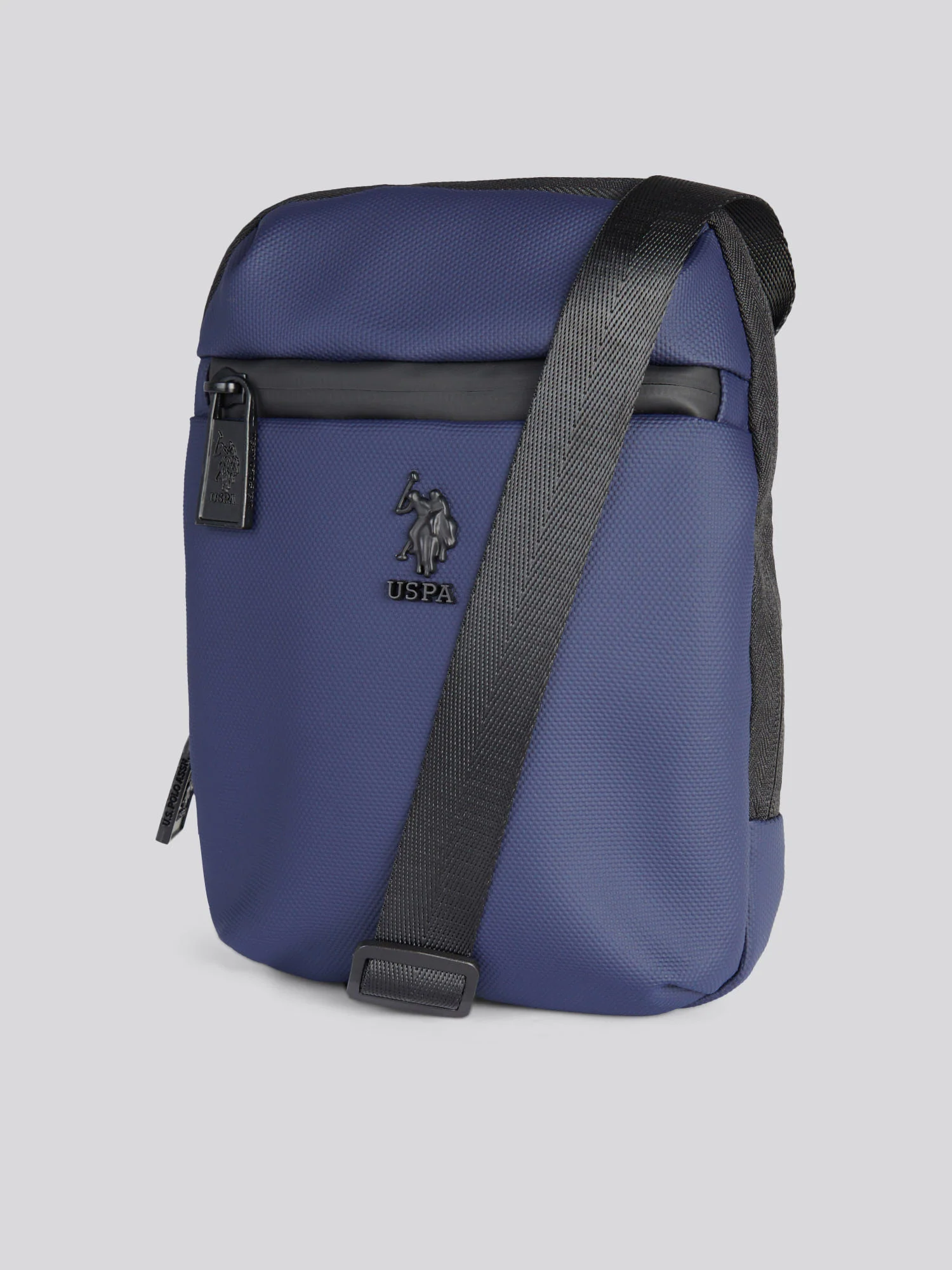 Mens Small Arrowhead Crossbody Bag in Navy - Image 6
