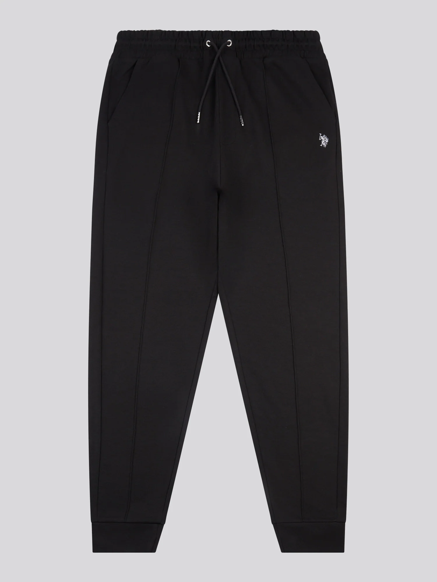Mens Smart Interlock Jogger in Black Bright White DHM - Image 5