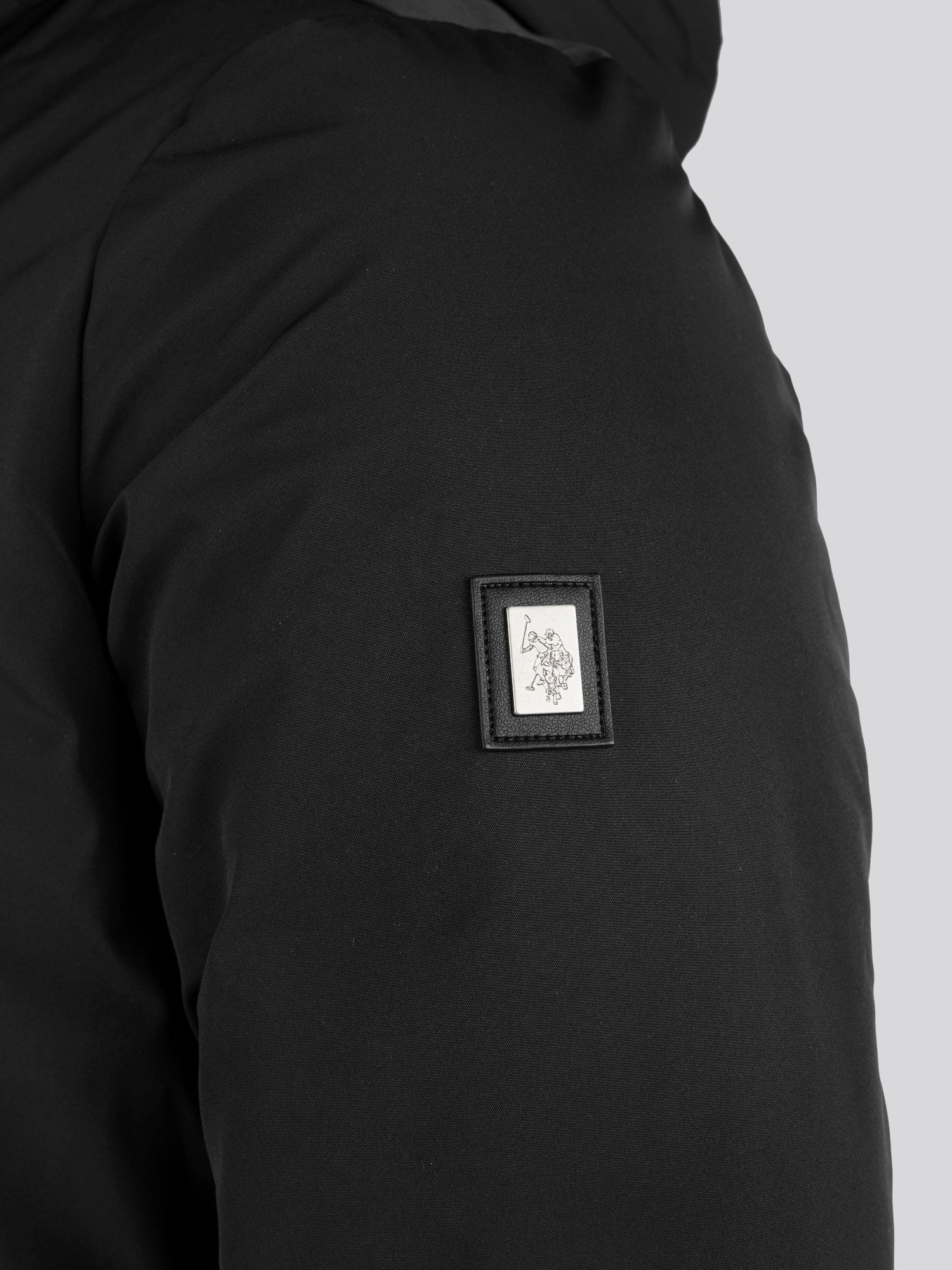 Mens Smart Parka in Black - Image 12