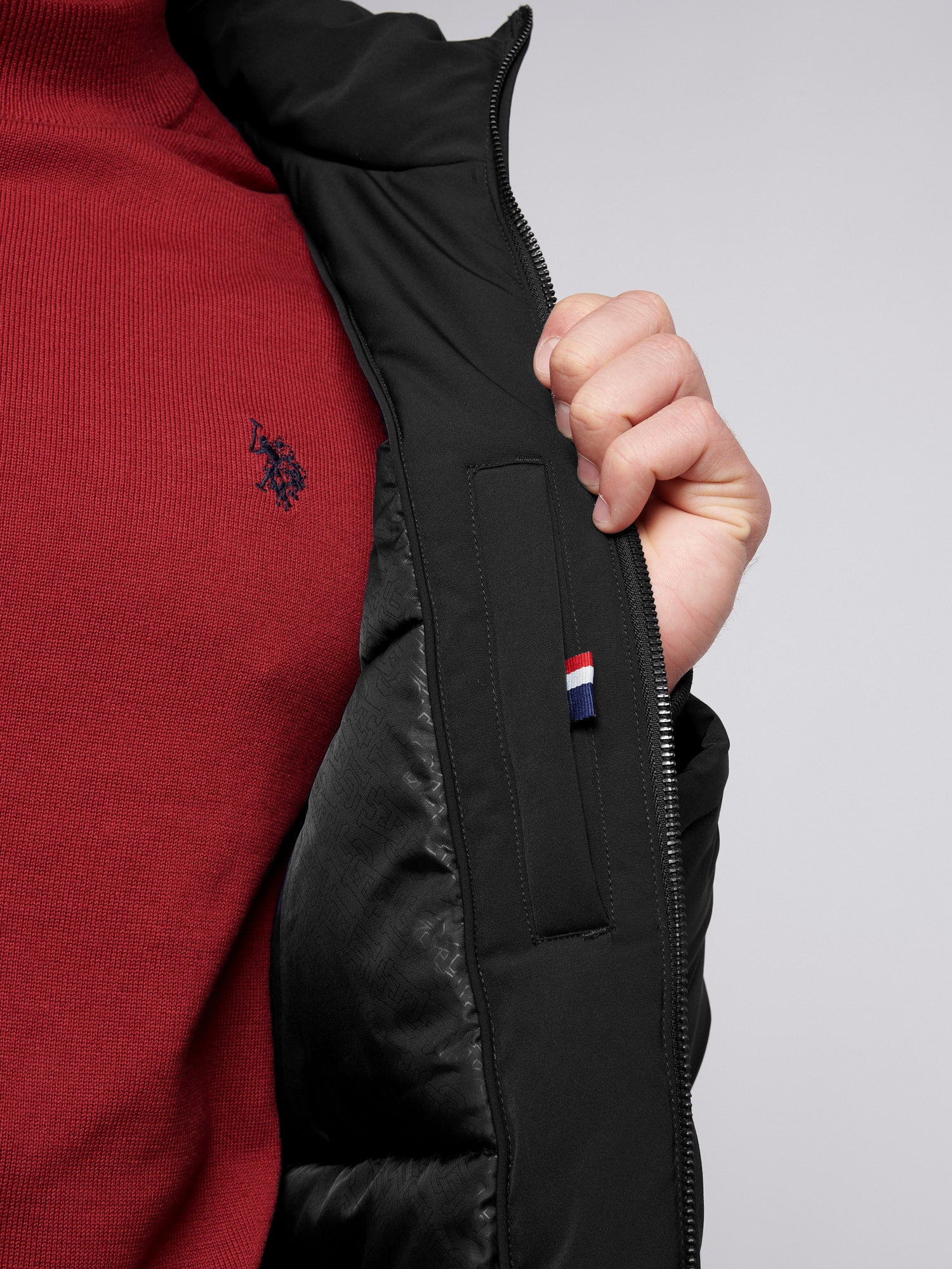 Mens Smart Parka in Black - Image 5