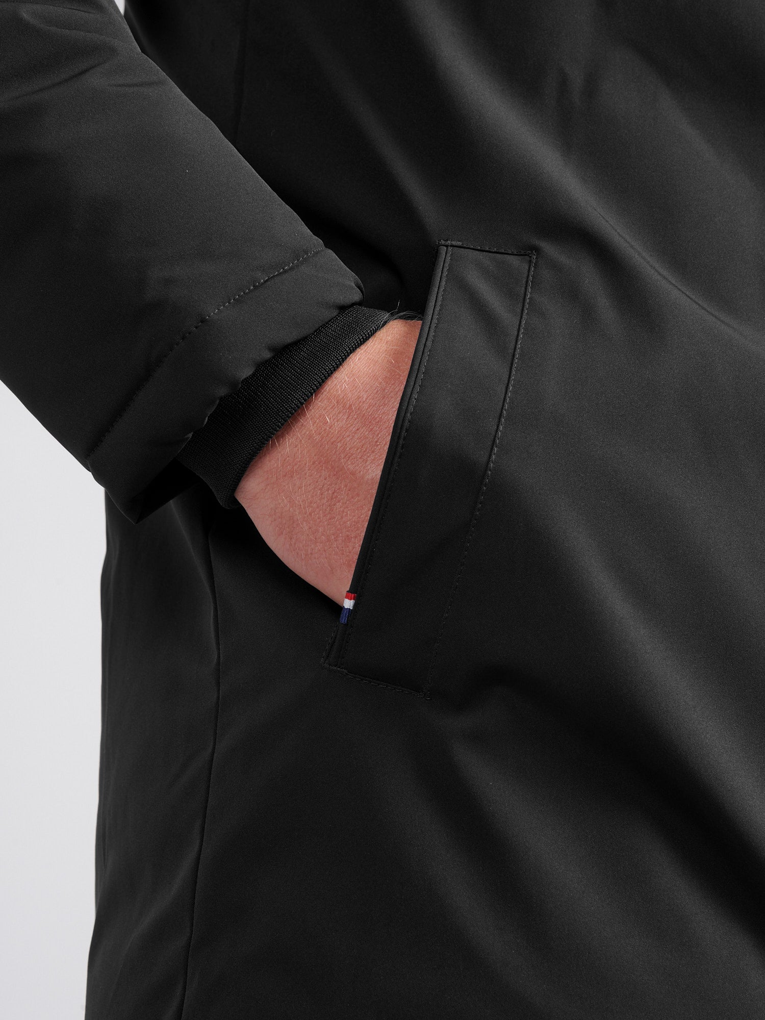 Mens Smart Parka in Black - Image 6