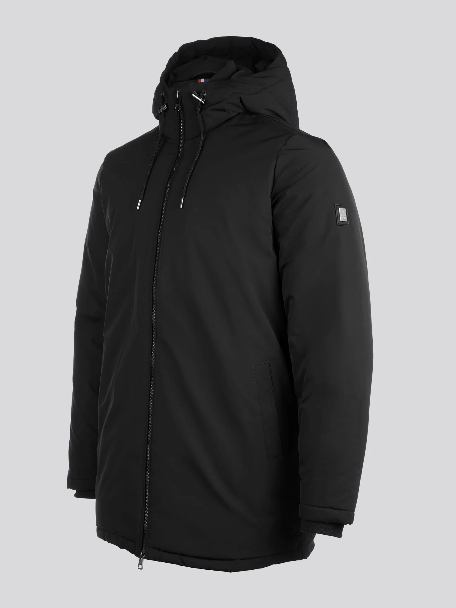 Mens Smart Parka in Black - Image 8