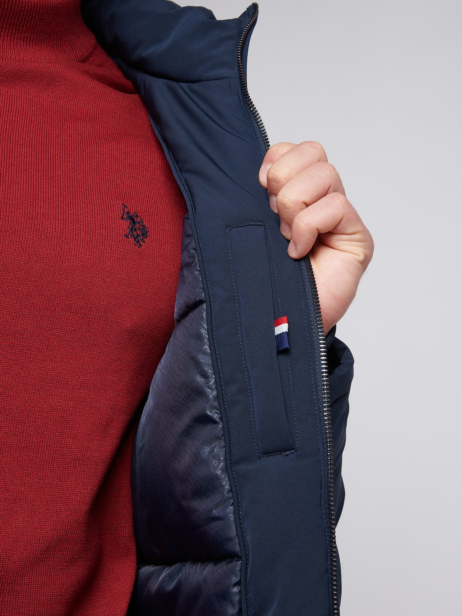 Mens Smart Parka in Dark Sapphire Navy - Image 5