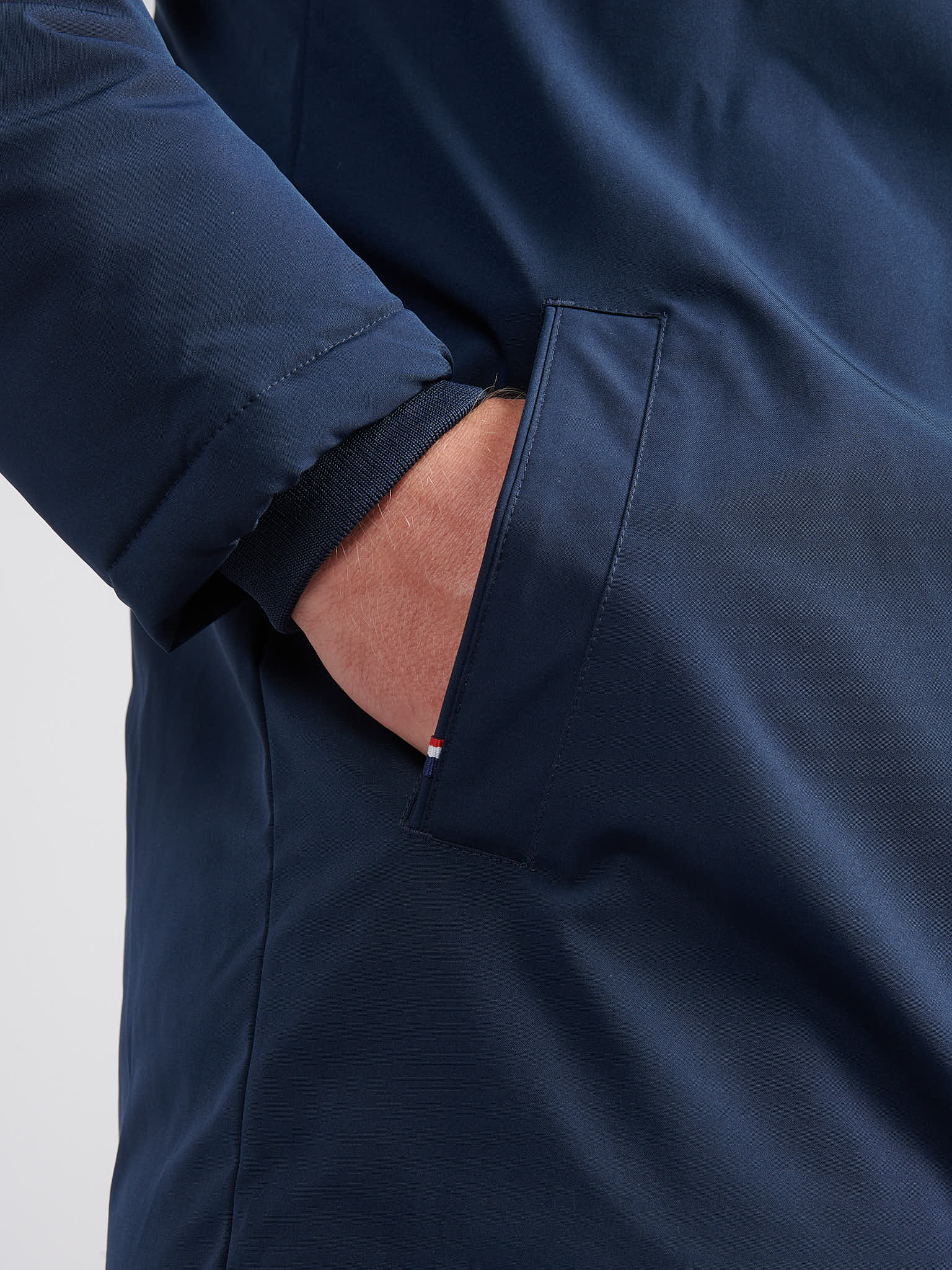Mens Smart Parka in Dark Sapphire Navy - Image 6