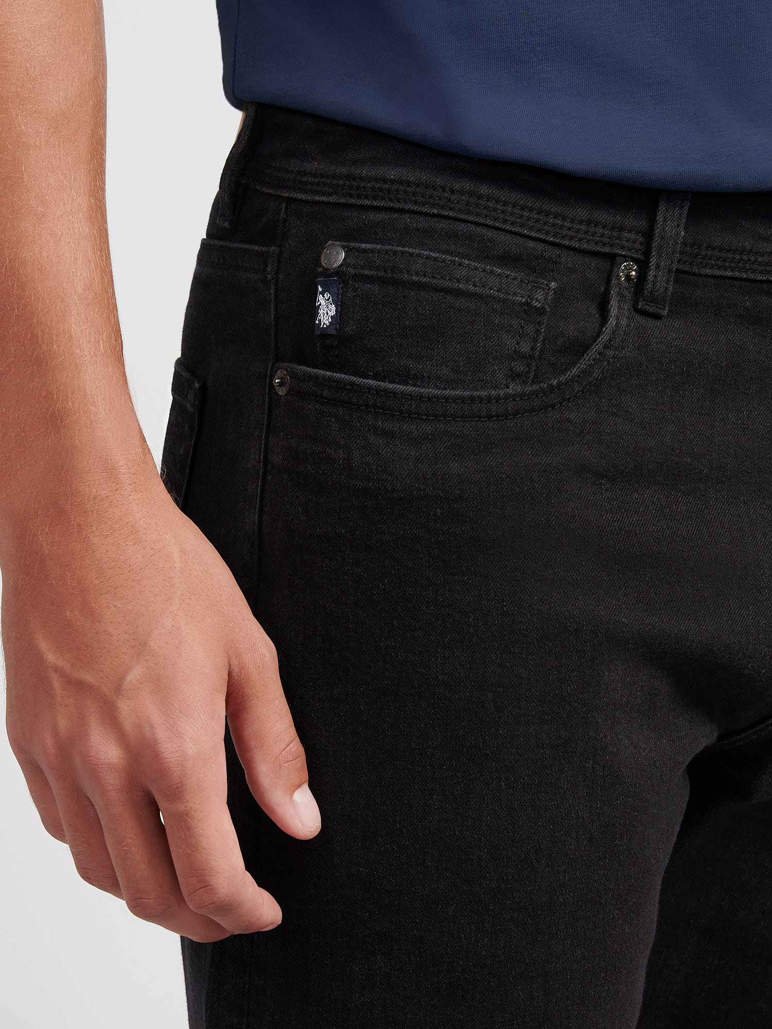 Mens Straight Fit Jean Black Wash - Image 5