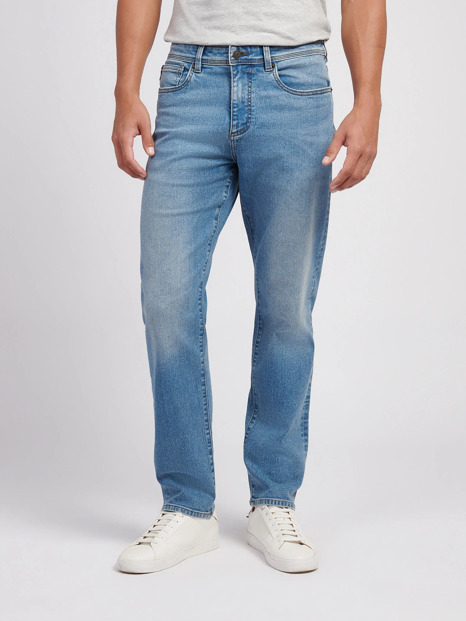 Mens Straight Fit Jean Blue Wash