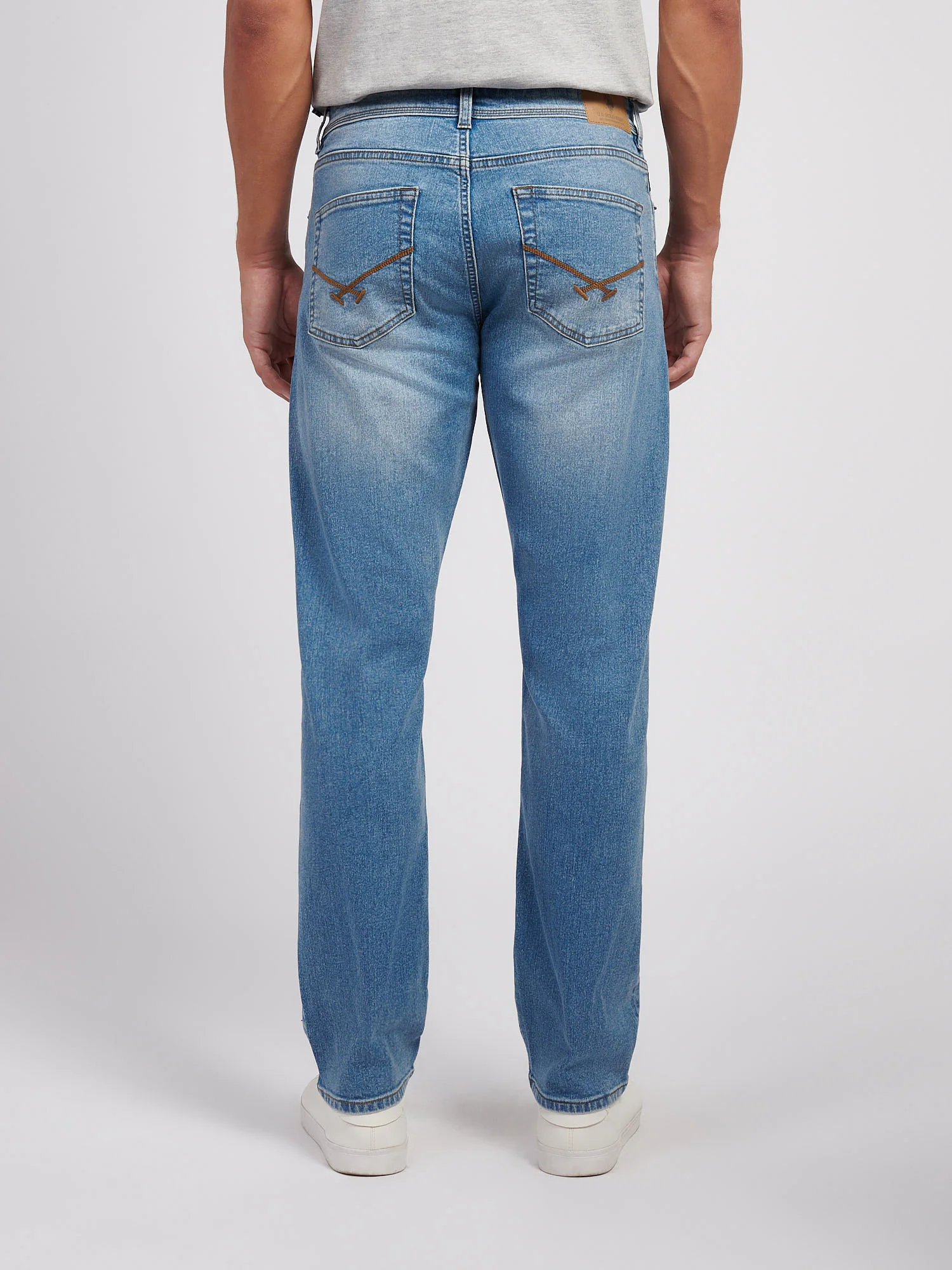 Mens Straight Fit Jean Blue Wash - Image 4