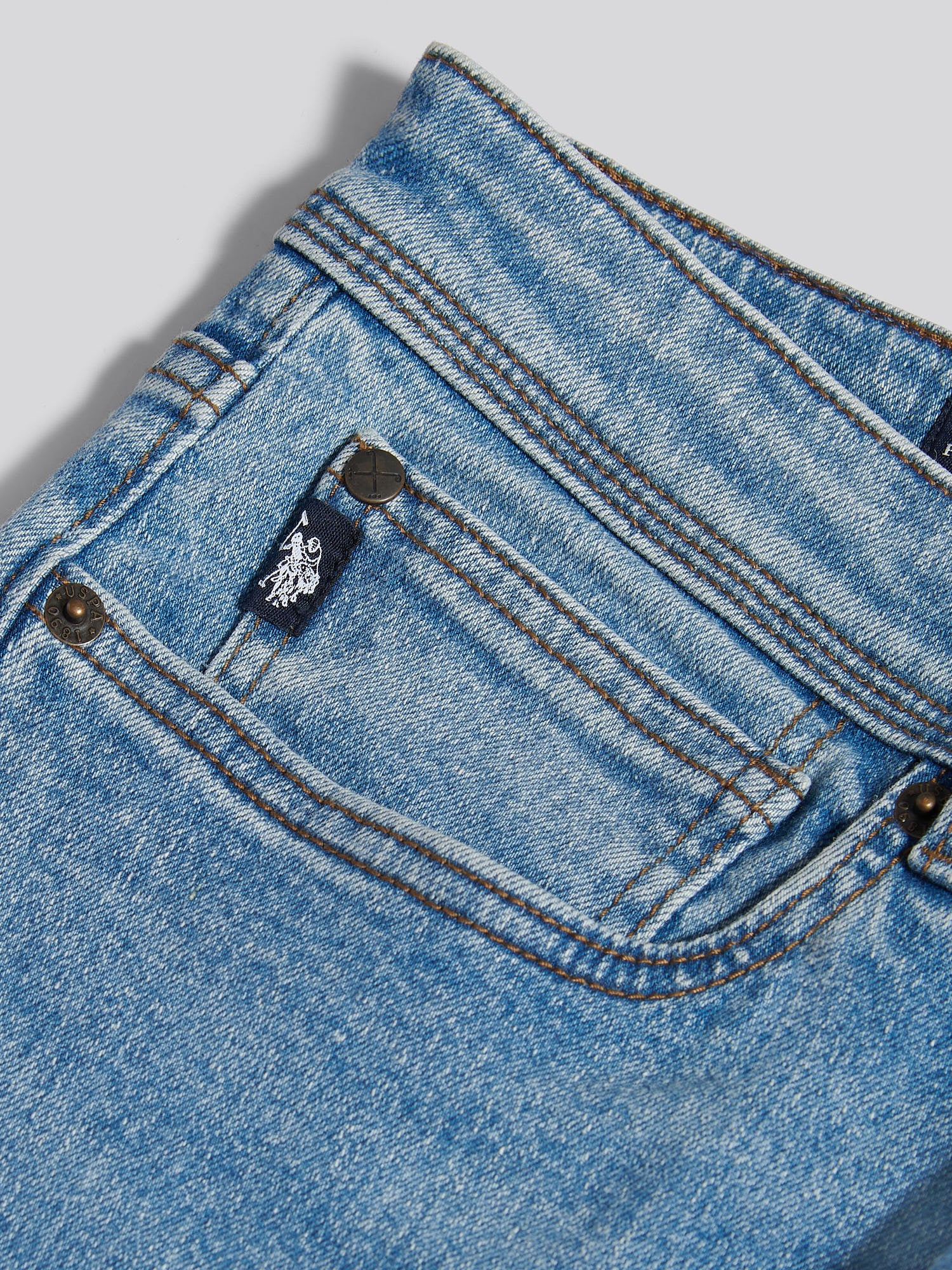 Mens Straight Fit Jean Blue Wash - Image 7
