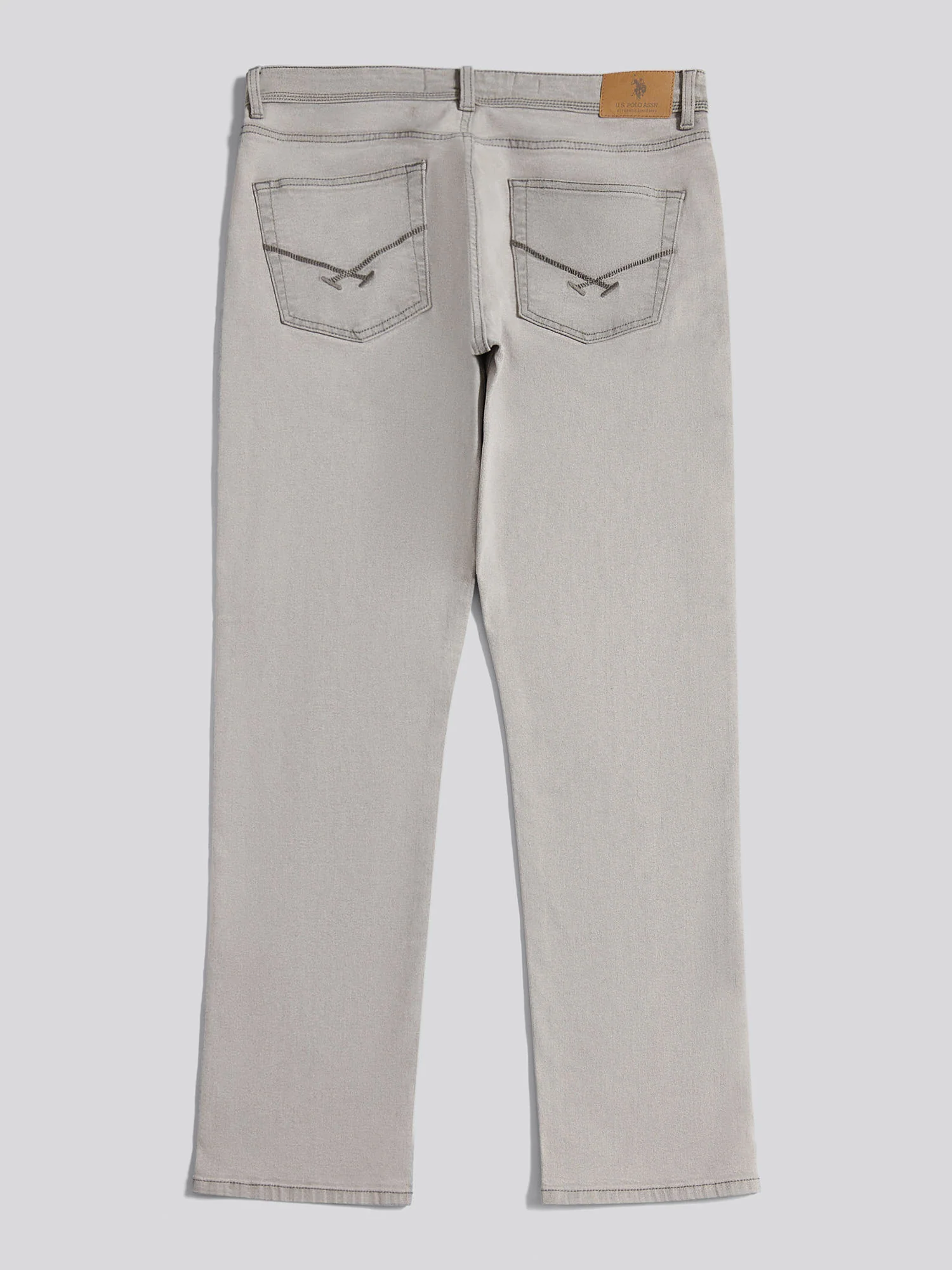 Mens Straight Fit Jean Dark Grey Stone Wash - Image 8