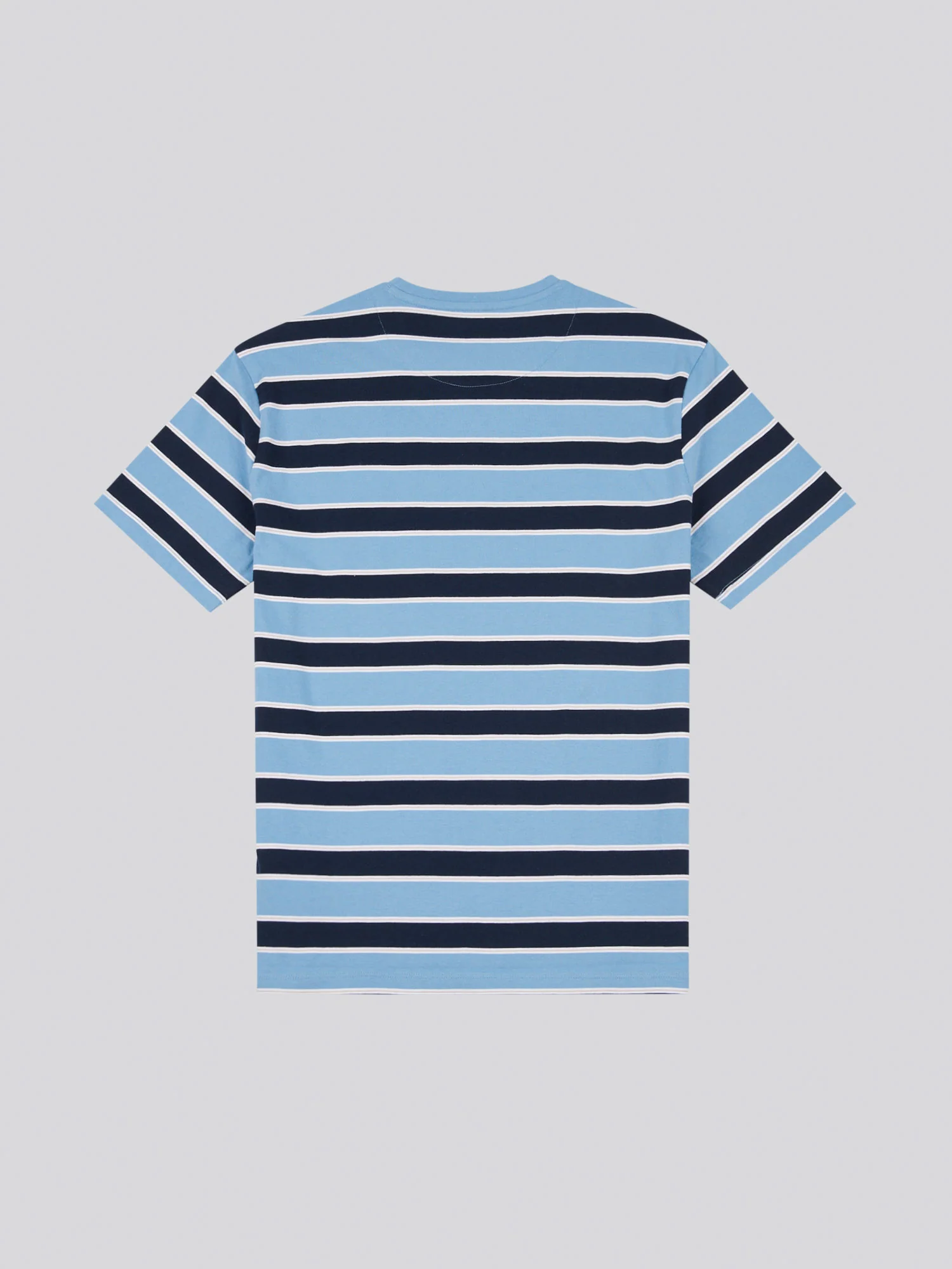 Mens Stripe Double Horsemen T-Shirt in Allure - Image 6