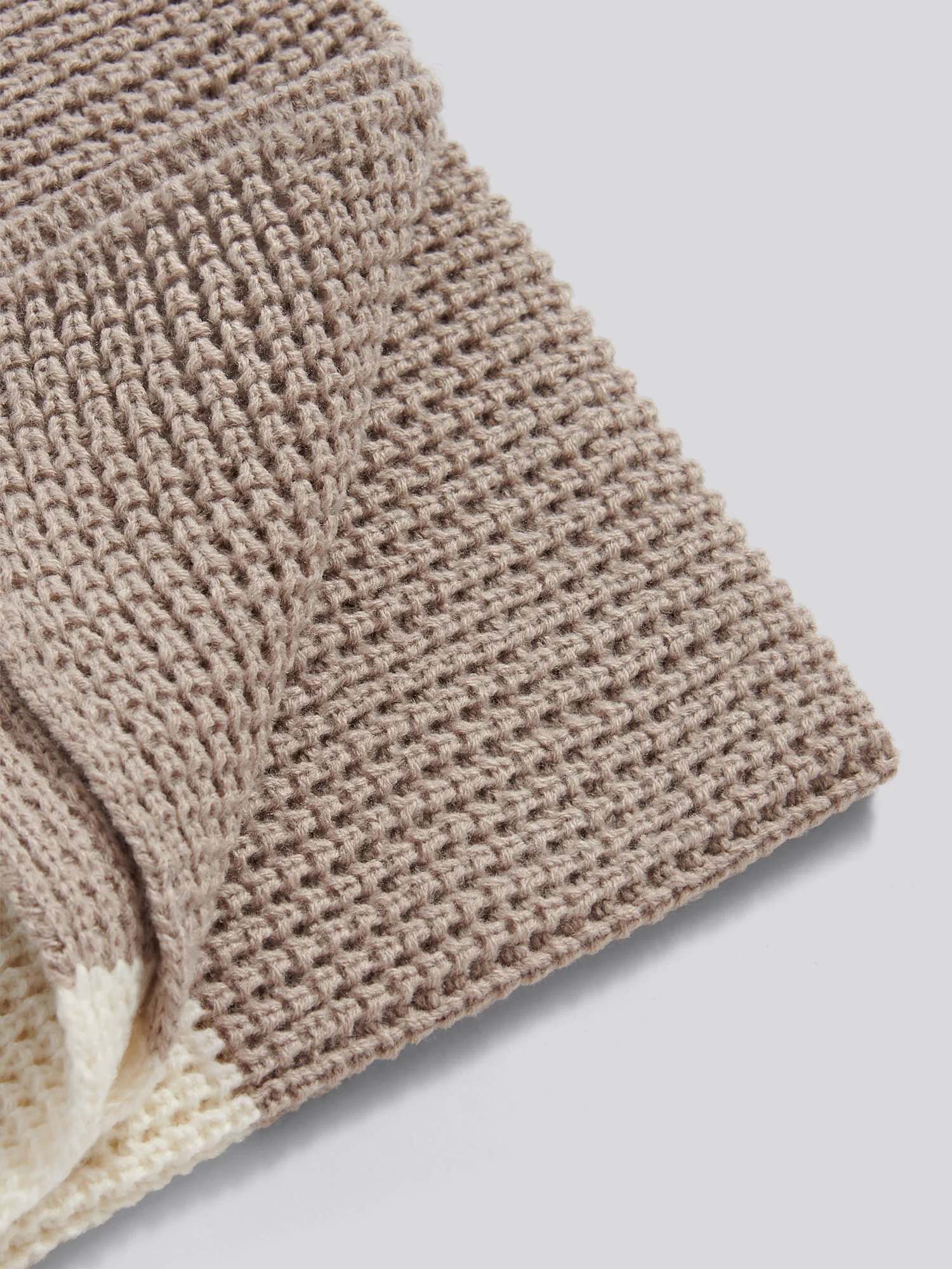 Mens Striped Waffle Knit Scarf in Atmosphere - Image 3