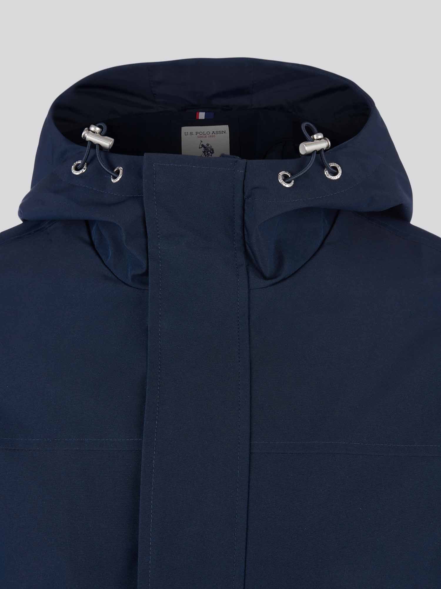 Mens Technical Summer Rain Mac in Dark Sapphire Navy - Image 11
