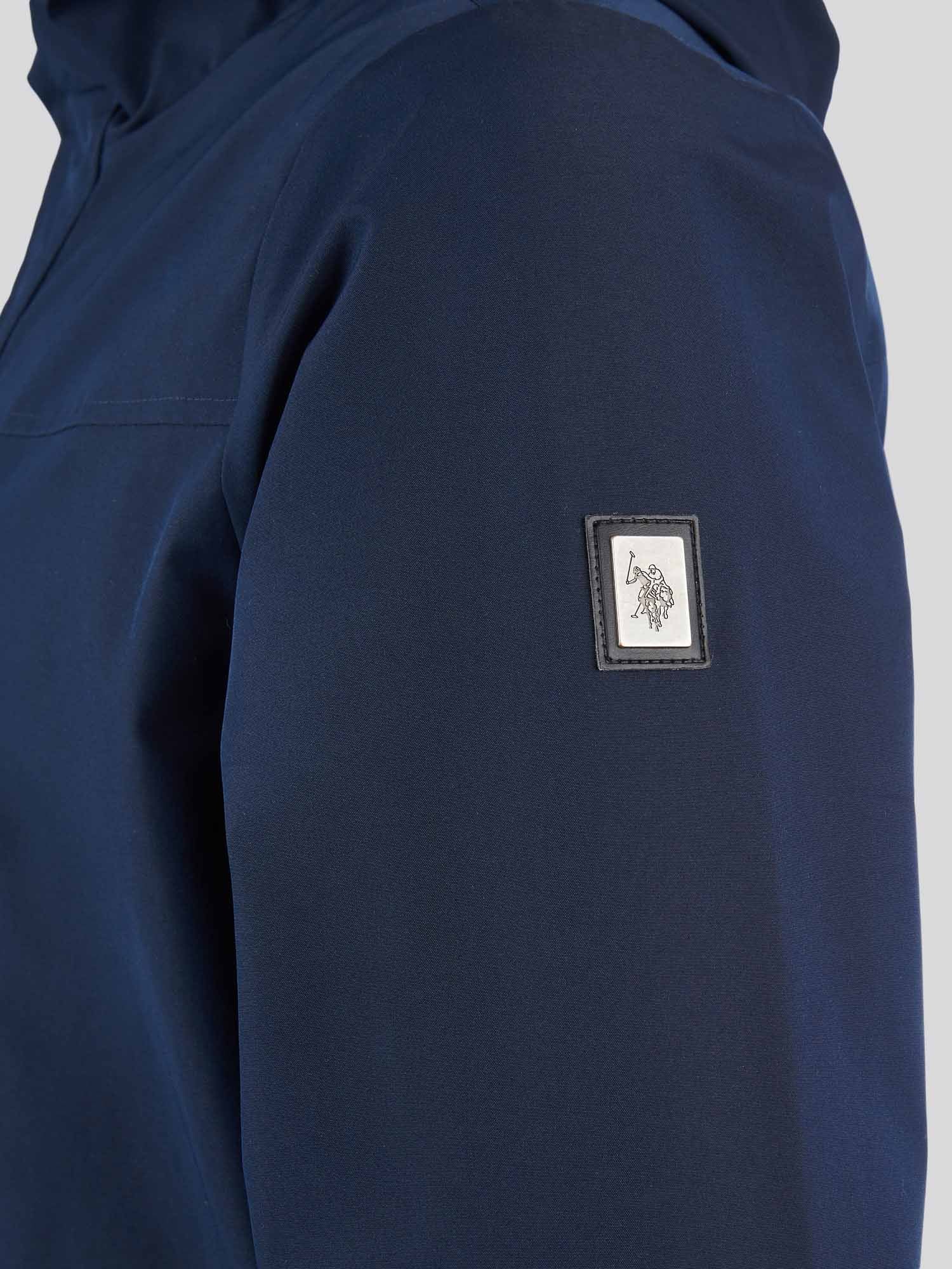 Mens Technical Summer Rain Mac in Dark Sapphire Navy - Image 12