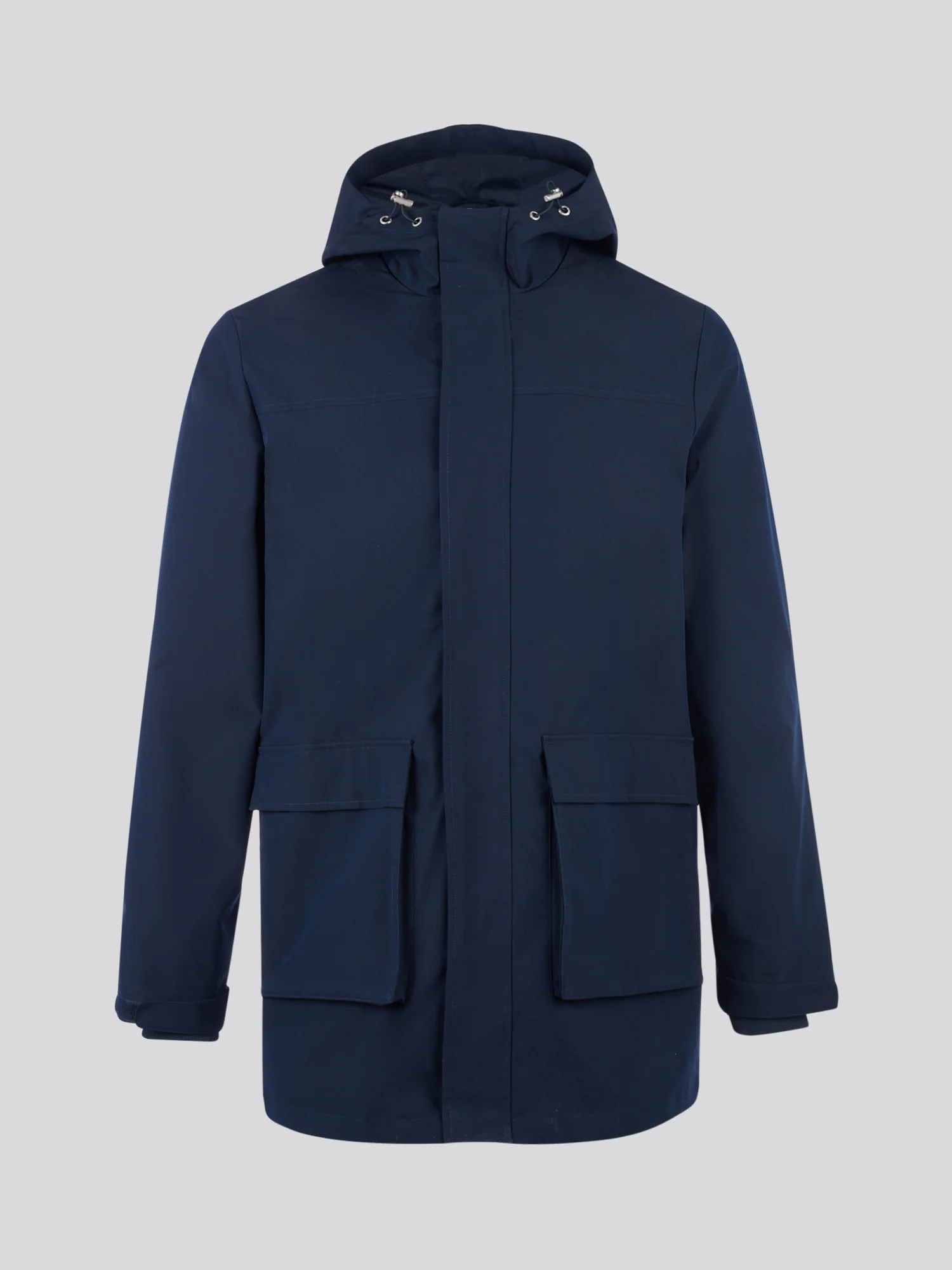Mens Technical Summer Rain Mac in Dark Sapphire Navy - Image 8