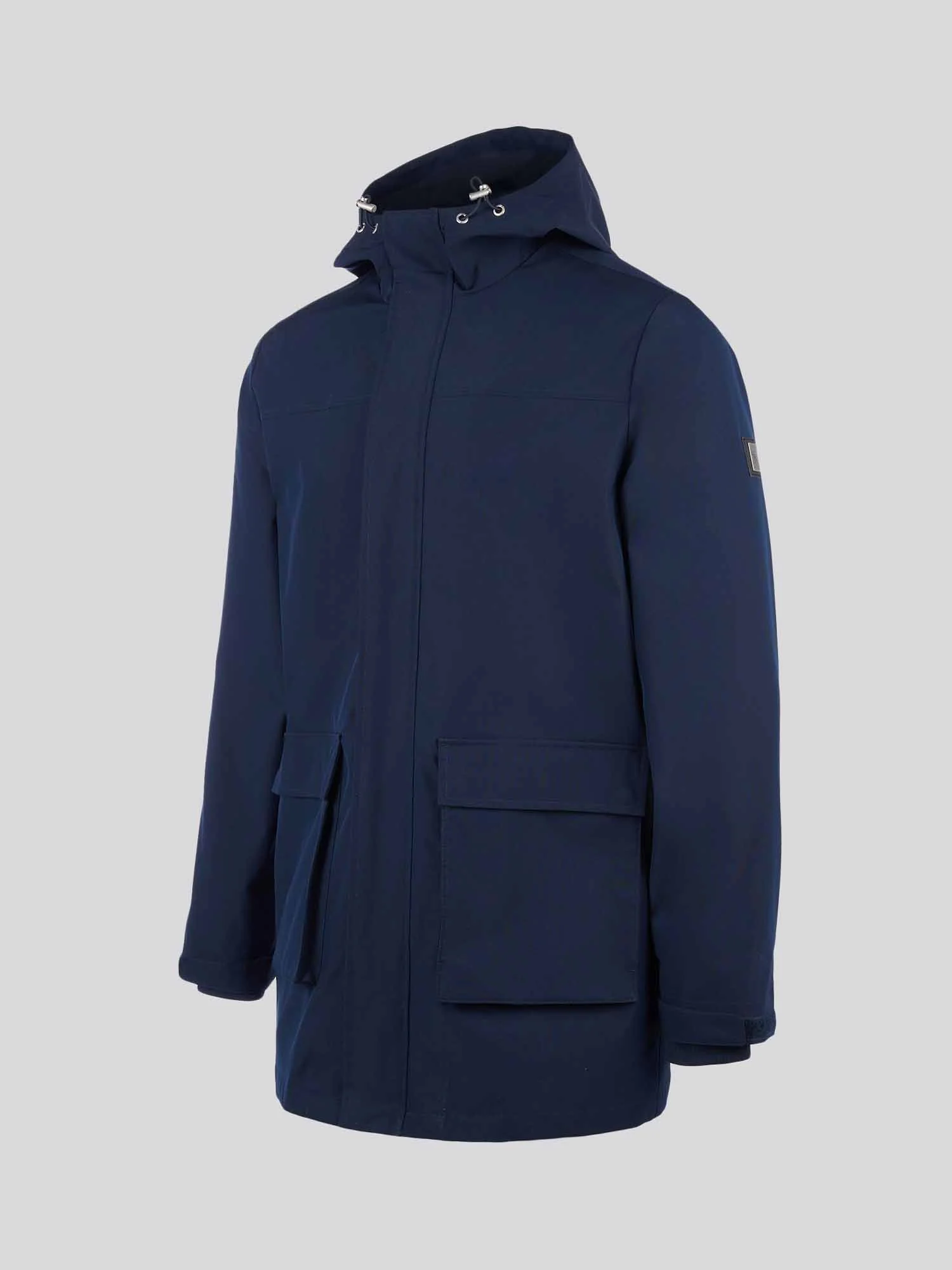 Mens Technical Summer Rain Mac in Dark Sapphire Navy - Image 9