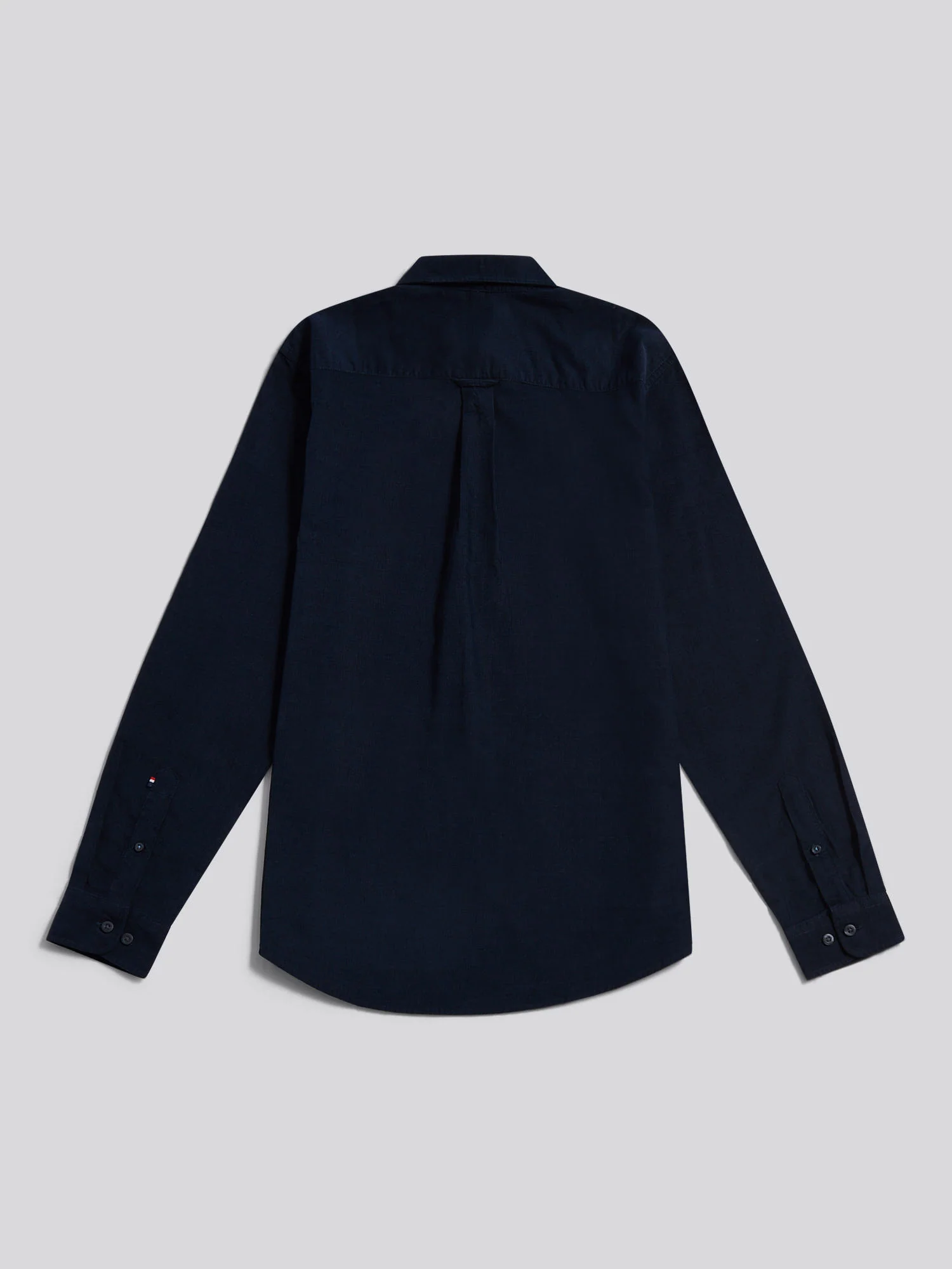 Mens Textured Corduroy Shirt in Dark Sapphire Navy / Moonlight Blue DHM - Image 7