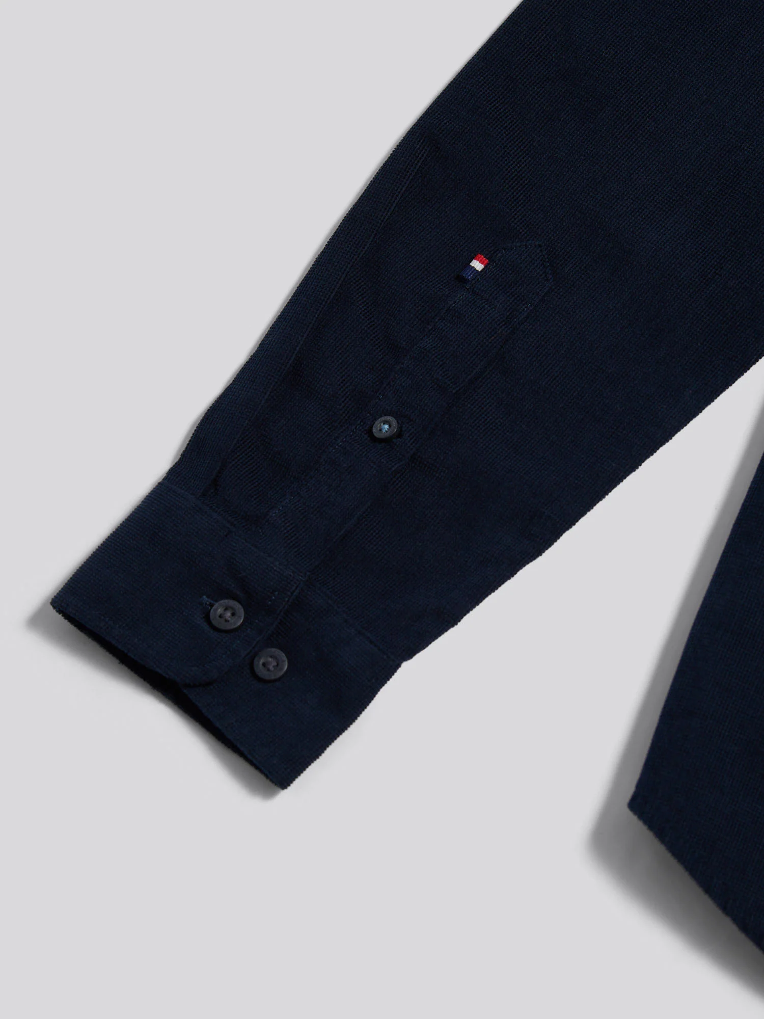 Mens Textured Corduroy Shirt in Dark Sapphire Navy / Moonlight Blue DHM - Image 9