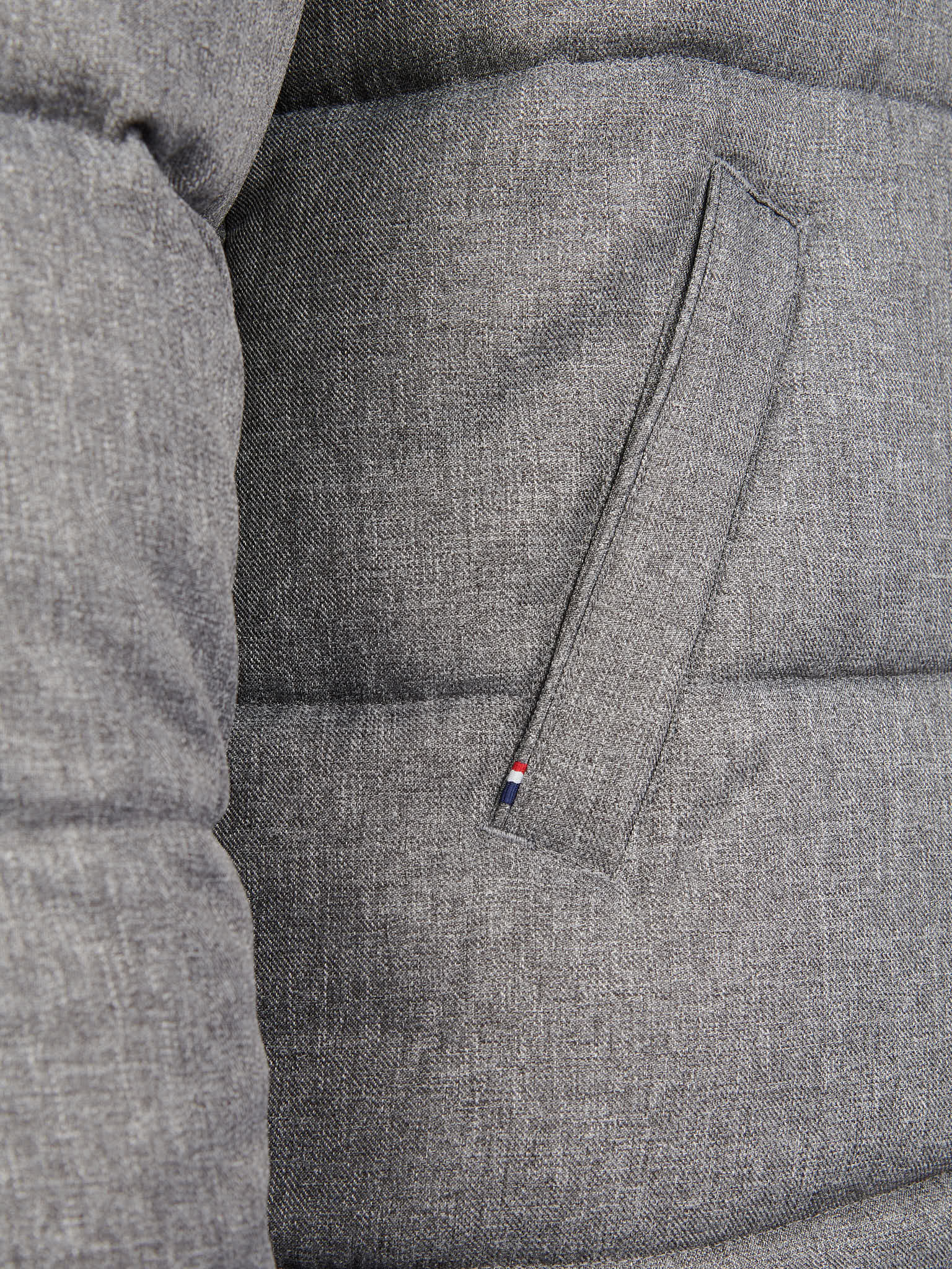 Mens Textured Winter Puffer Jacket in Charcoal - Image 15