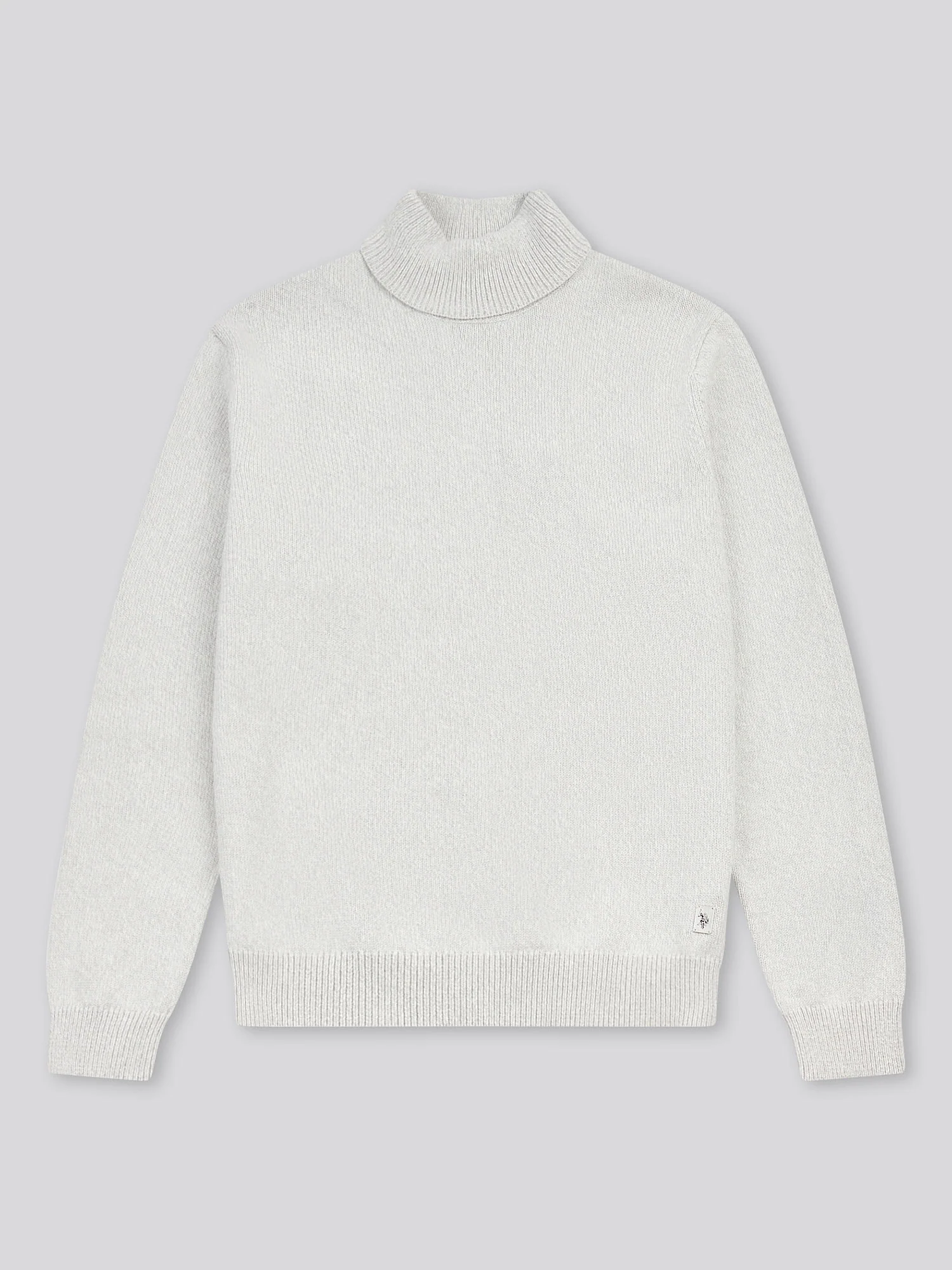 Mens Twisted Yarn Knit Roll Neck in High Rise - Image 5
