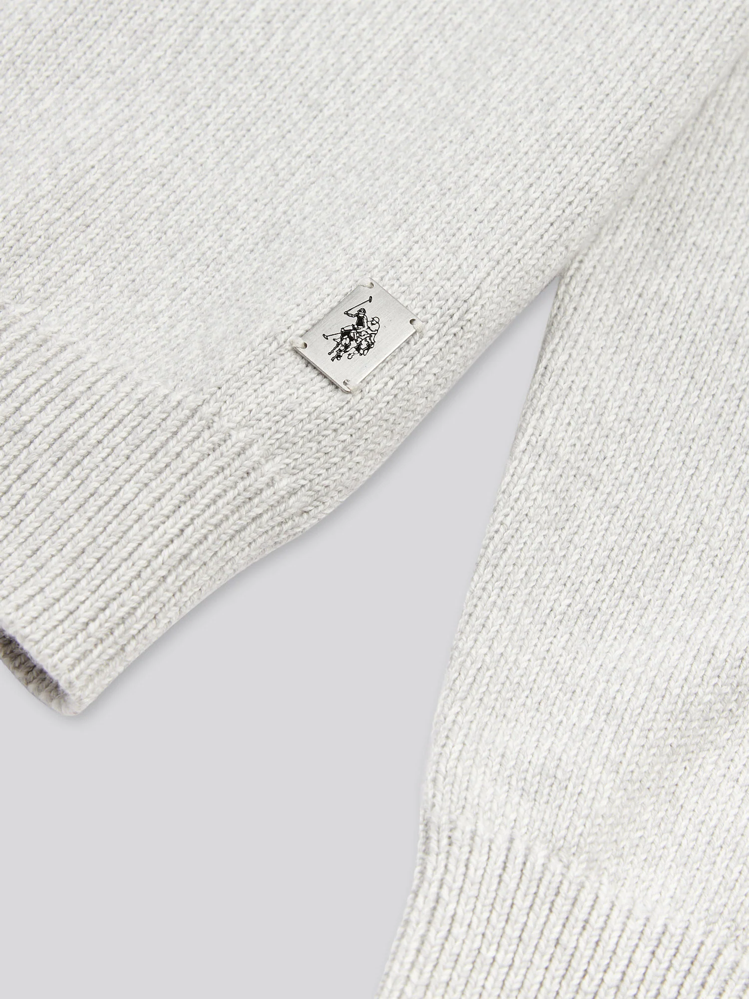 Mens Twisted Yarn Knit Roll Neck in High Rise - Image 7