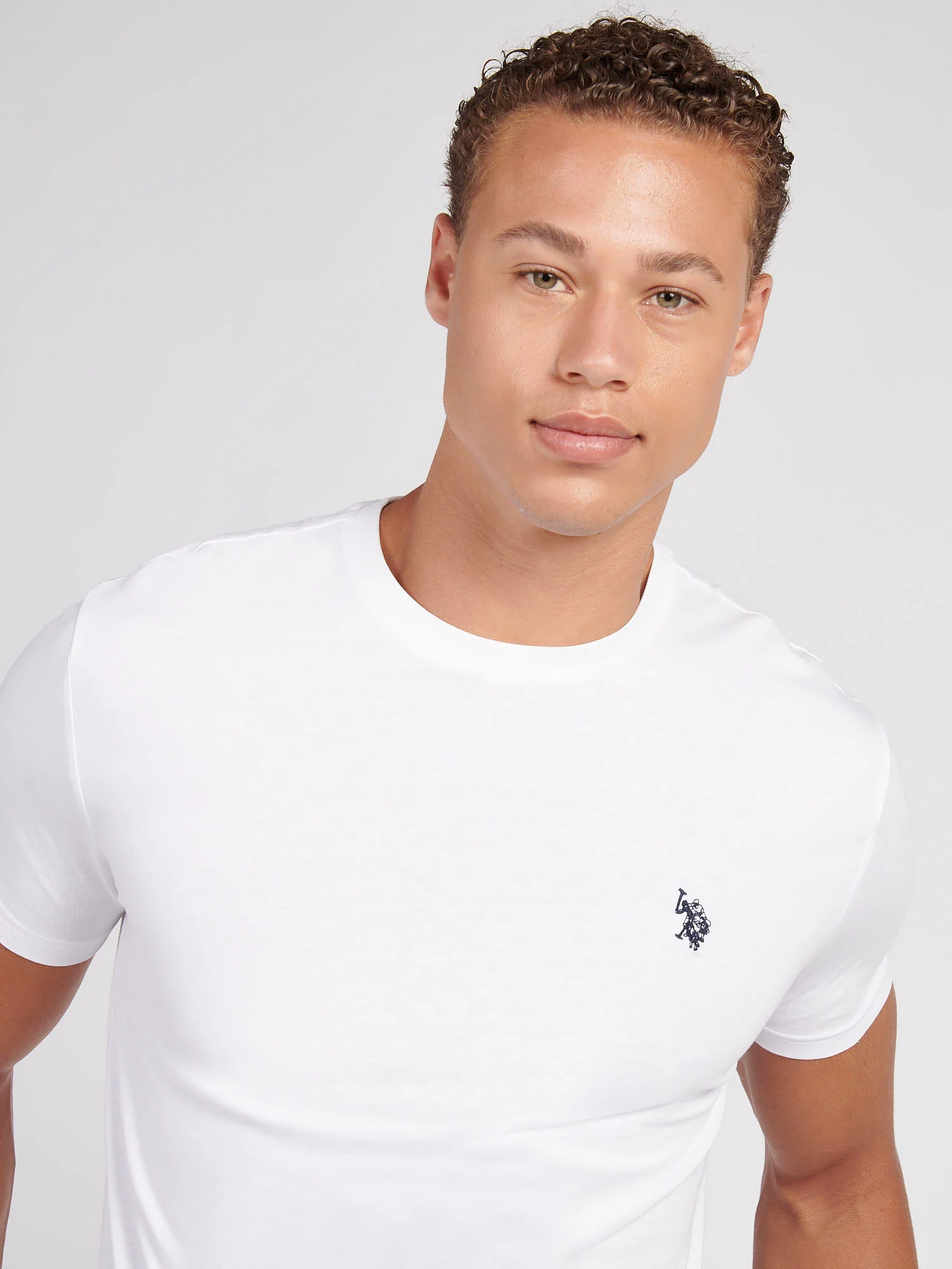Mens USPA Back Graphic T-Shirt in Bright White - Image 2