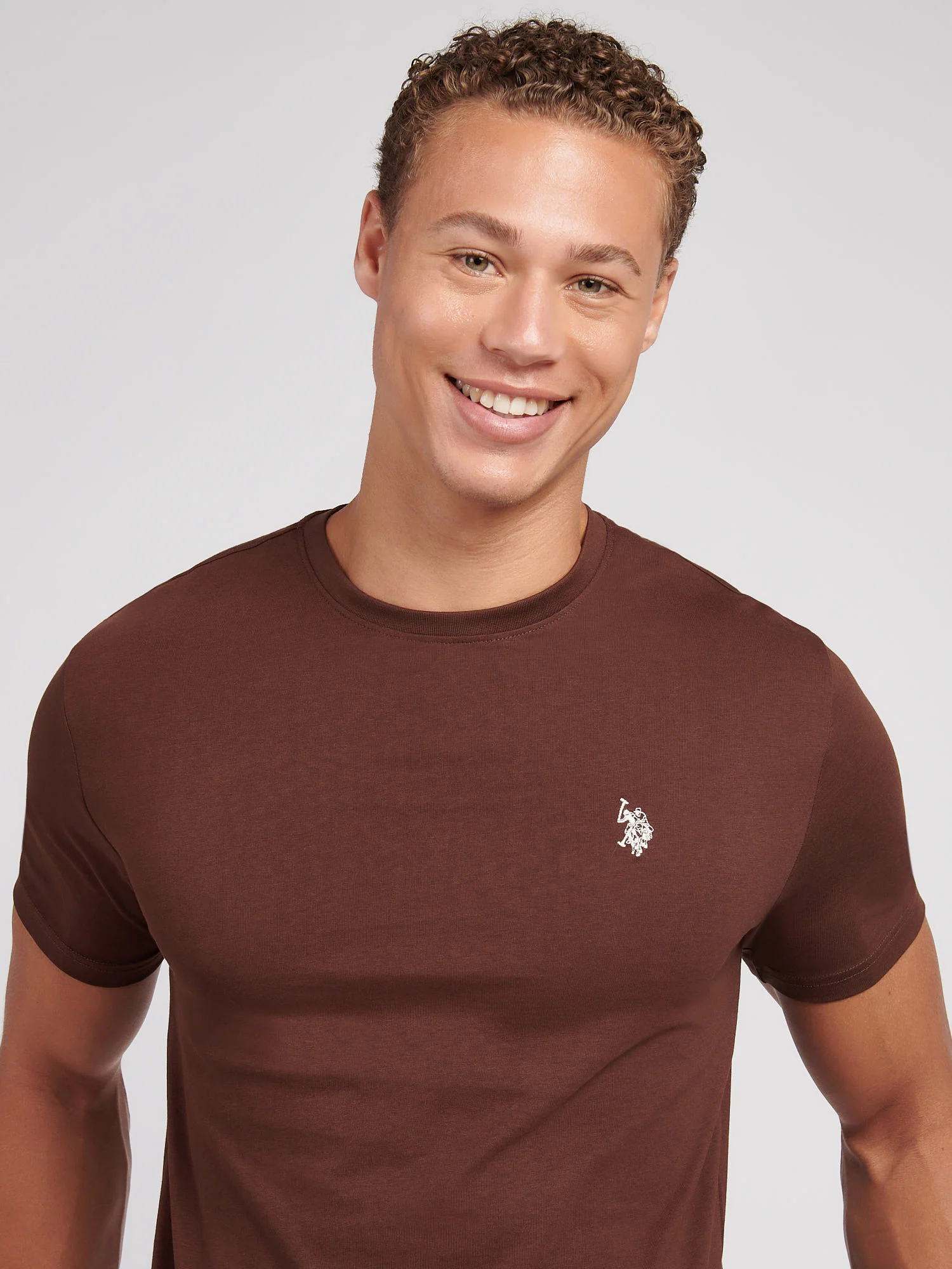 Mens USPA Back Graphic T-Shirt in Chocolate Martini - Image 5