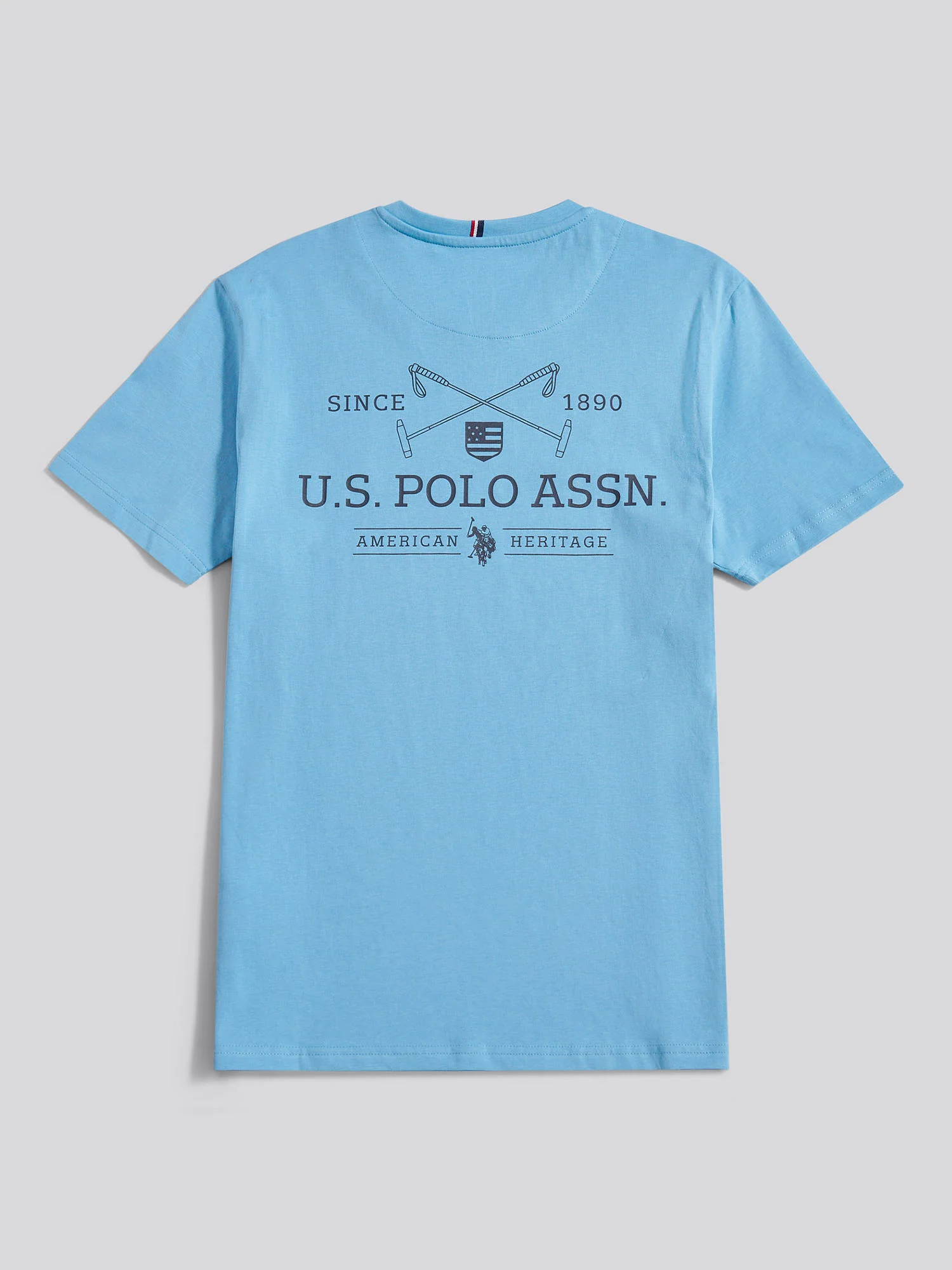 Mens USPA Back Graphic T-Shirt in Heritage Blue - Image 7