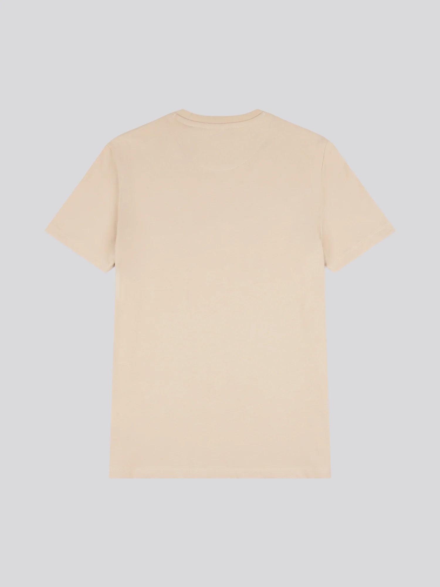 Mens Circle Print T-Shirt in Doeskin - Image 6