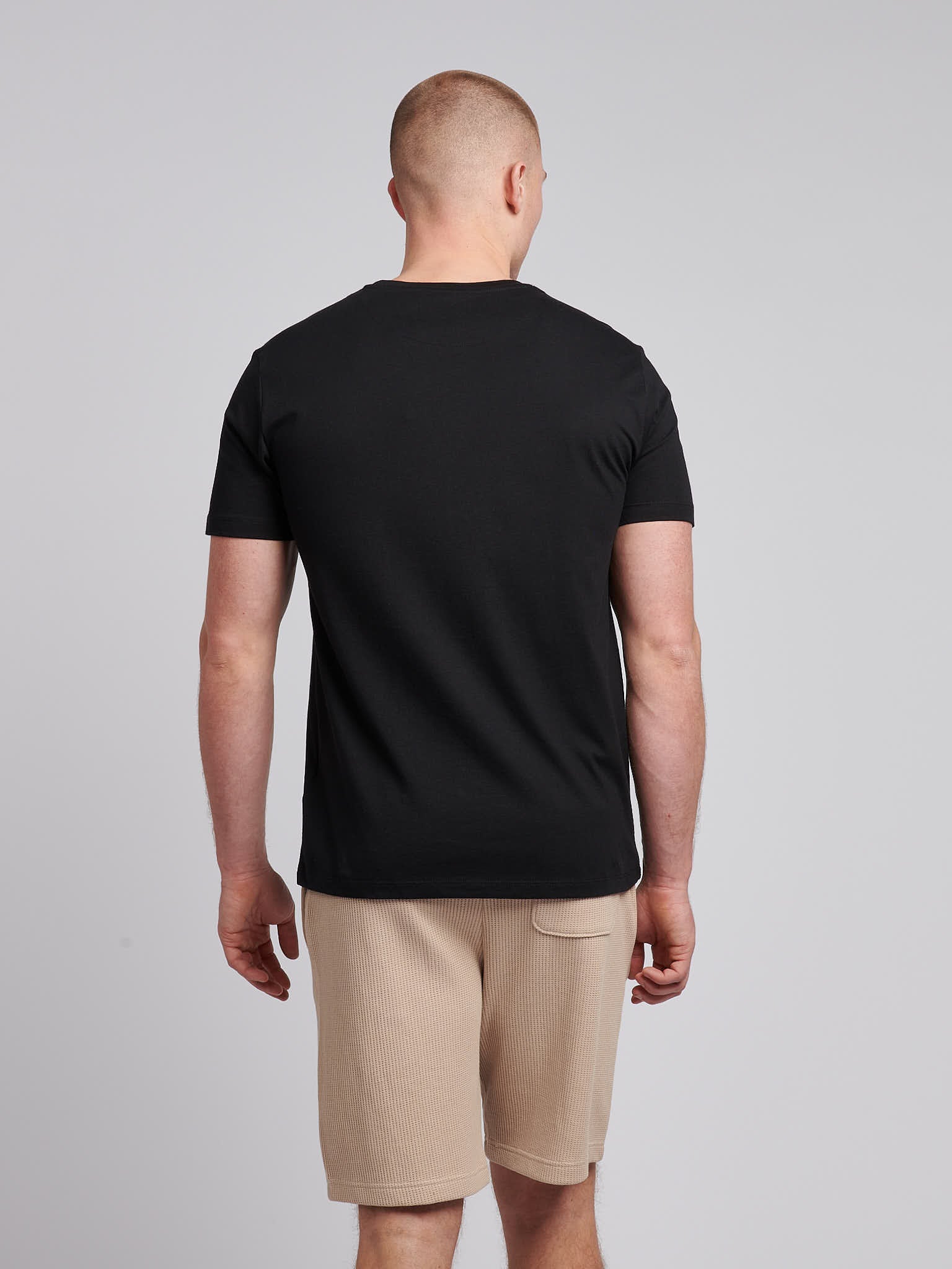 Mens USPA Print Graphic T-Shirt Black - Image 4