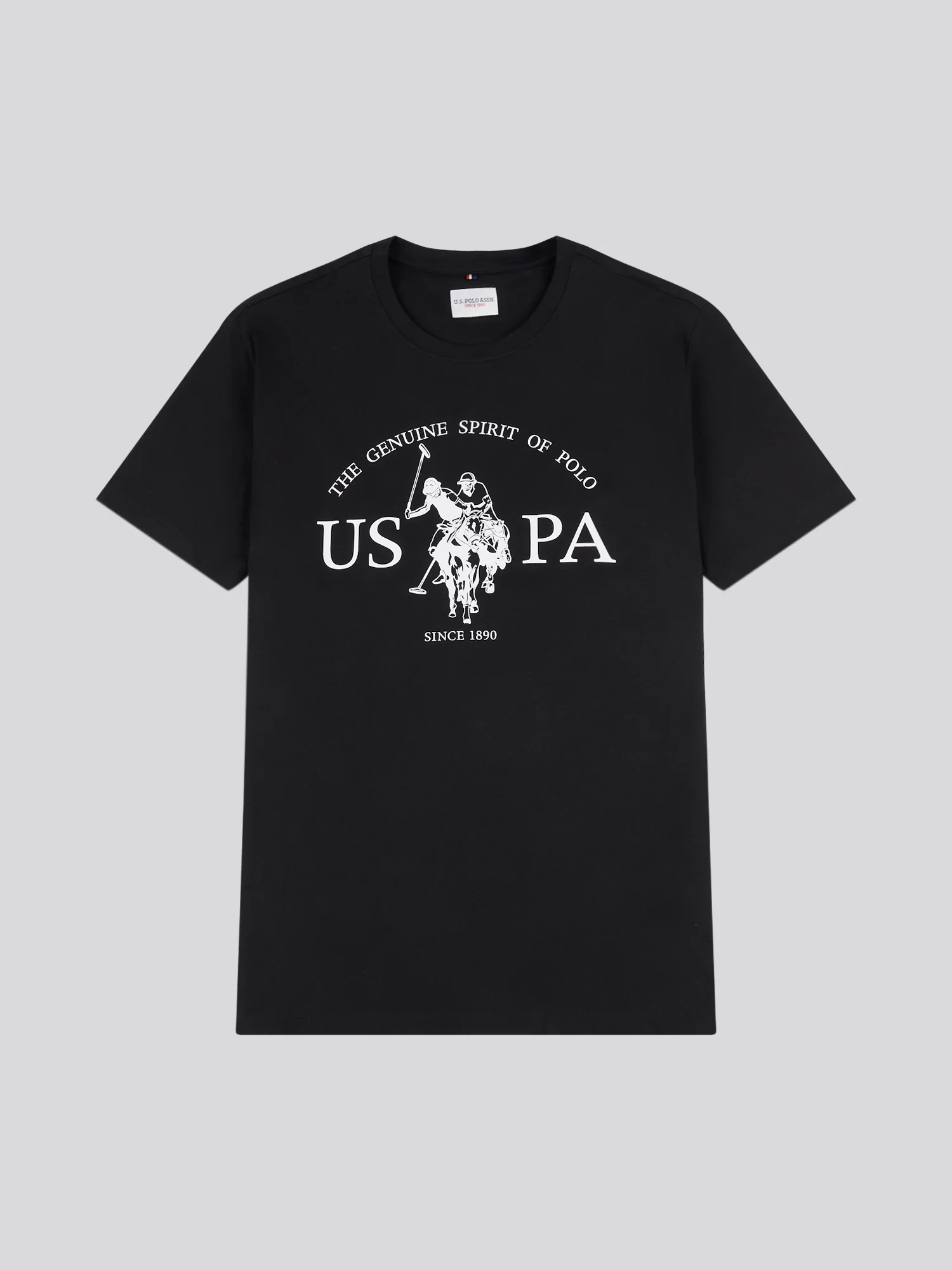 Mens USPA Print Graphic T-Shirt Black - Image 5