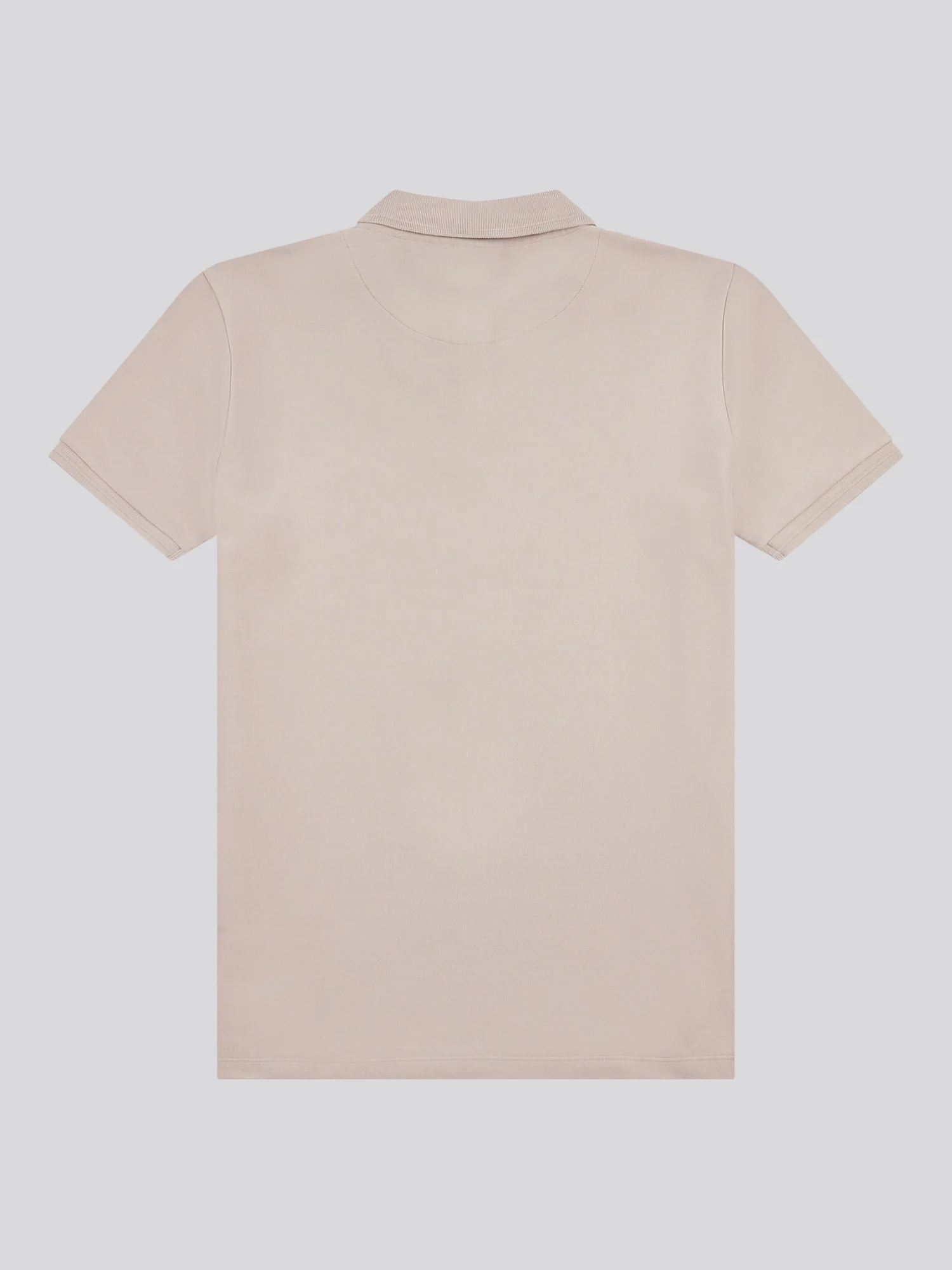 Mens Vertical Stripe Polo Shirt in Atmosphere - Image 6