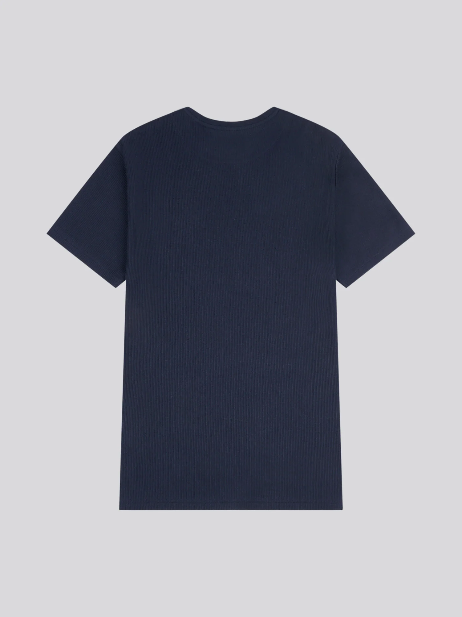 Mens Vertical Texture T-Shirt in Dark Sapphire Navy / Moonlight Blue DHM - Image 7