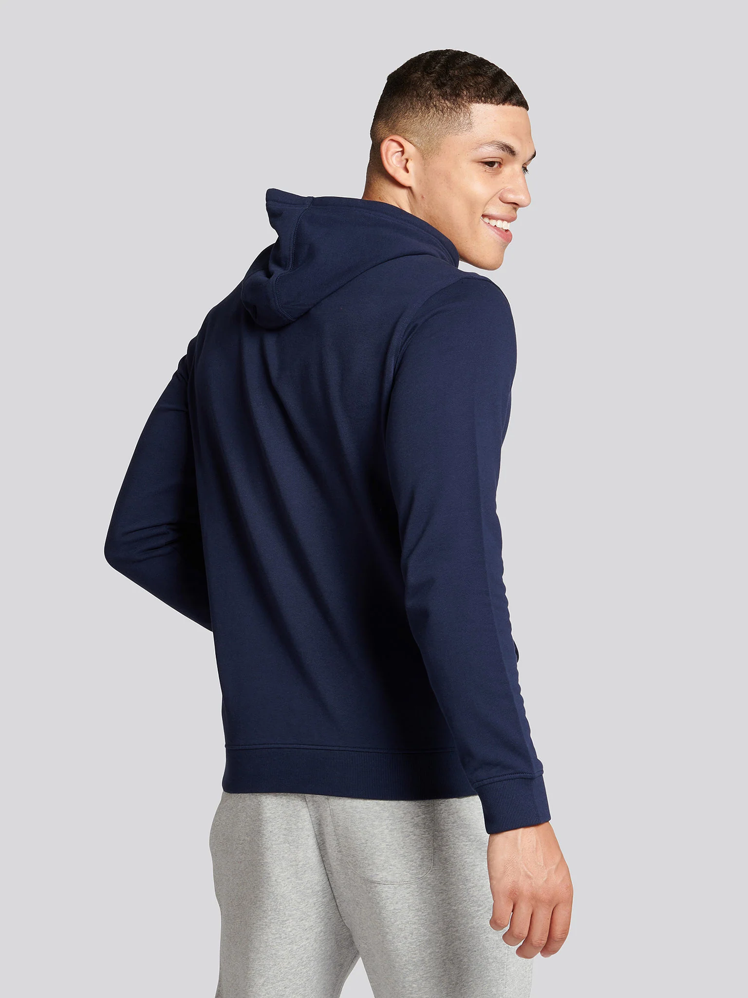 Mens Vintage 1890 Hoodie in Navy Blue - Image 2