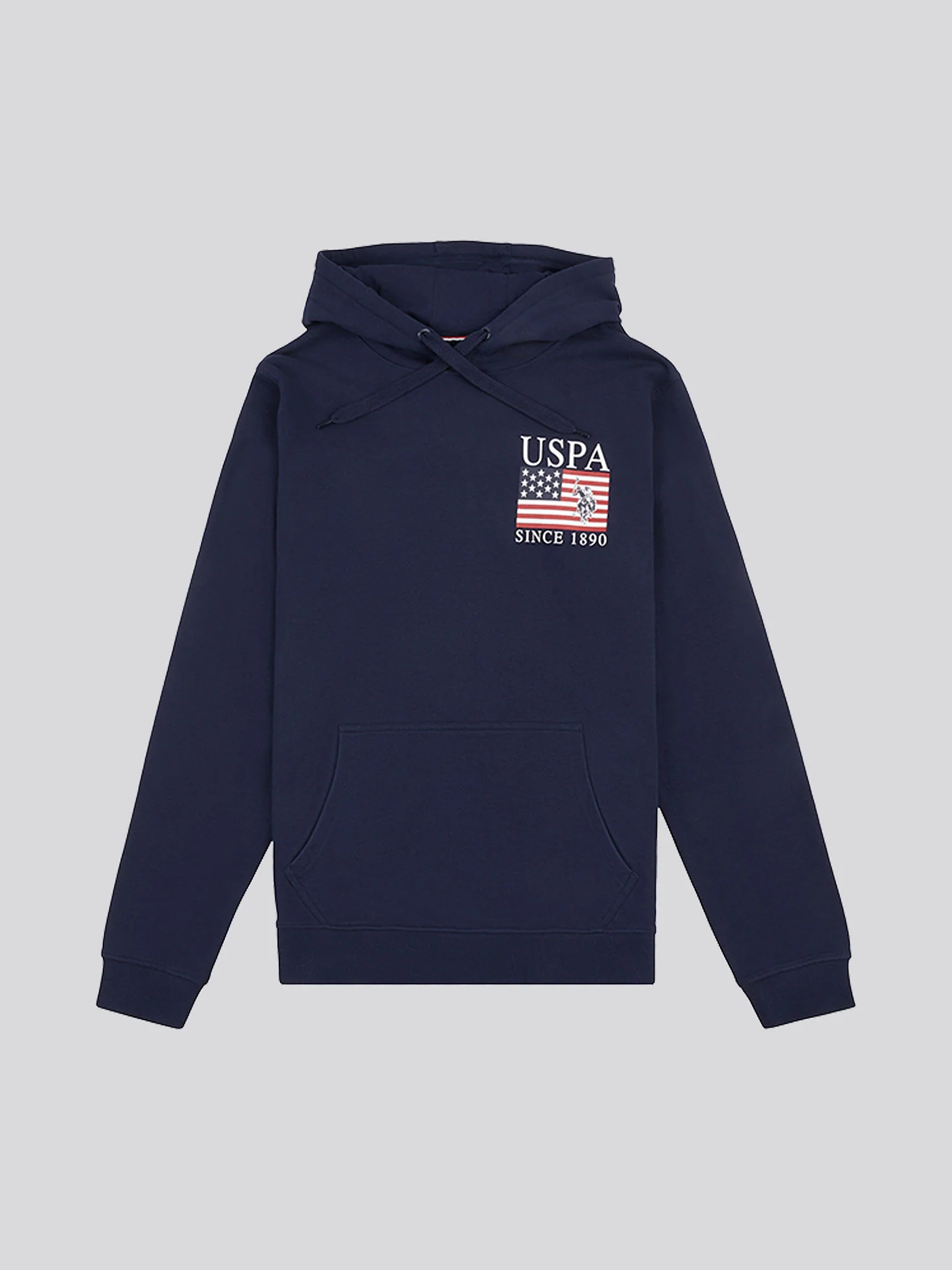 Mens Vintage 1890 Hoodie in Navy Blue - Image 4