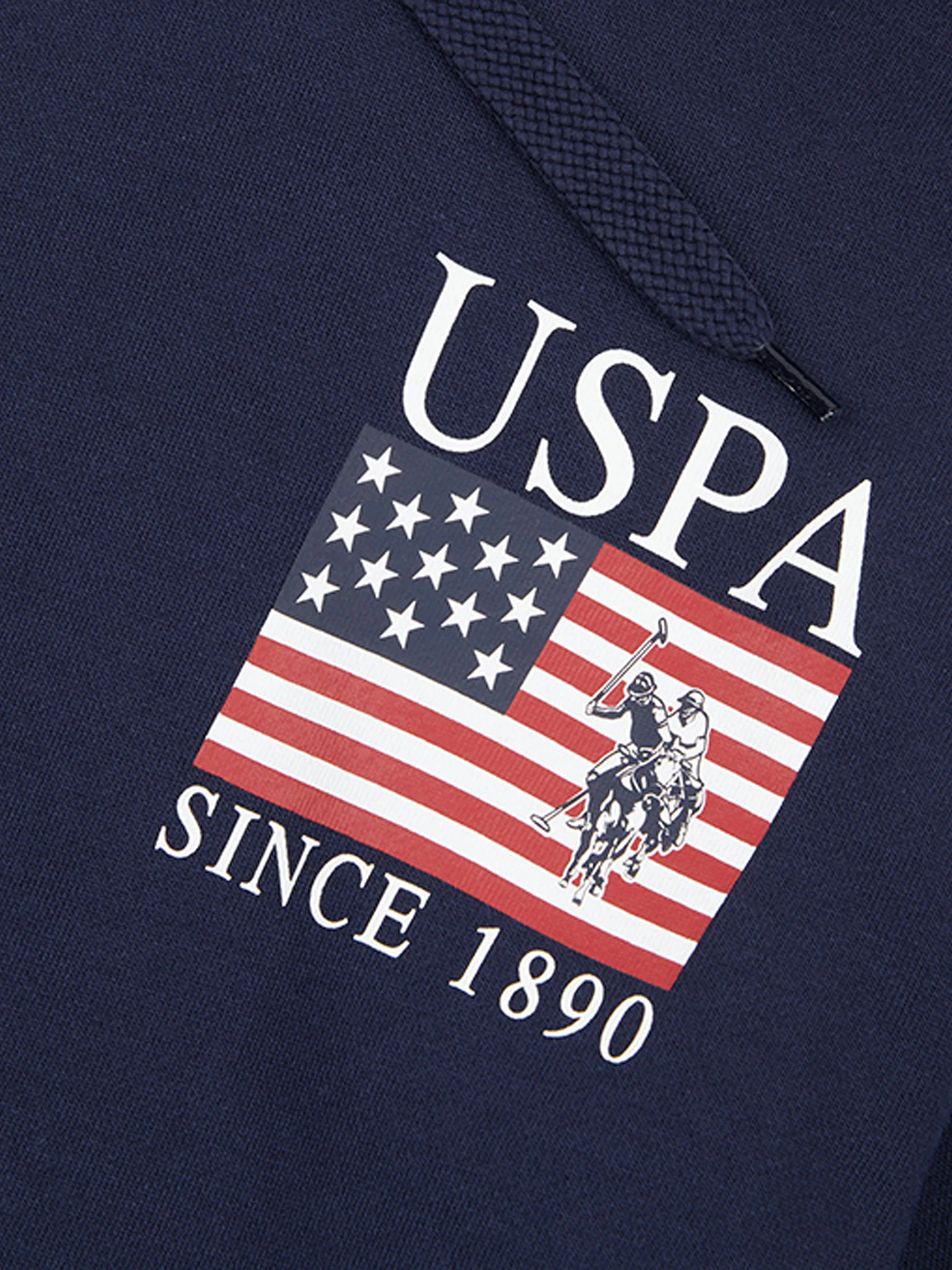 Mens Vintage 1890 Hoodie in Navy Blue - Image 6