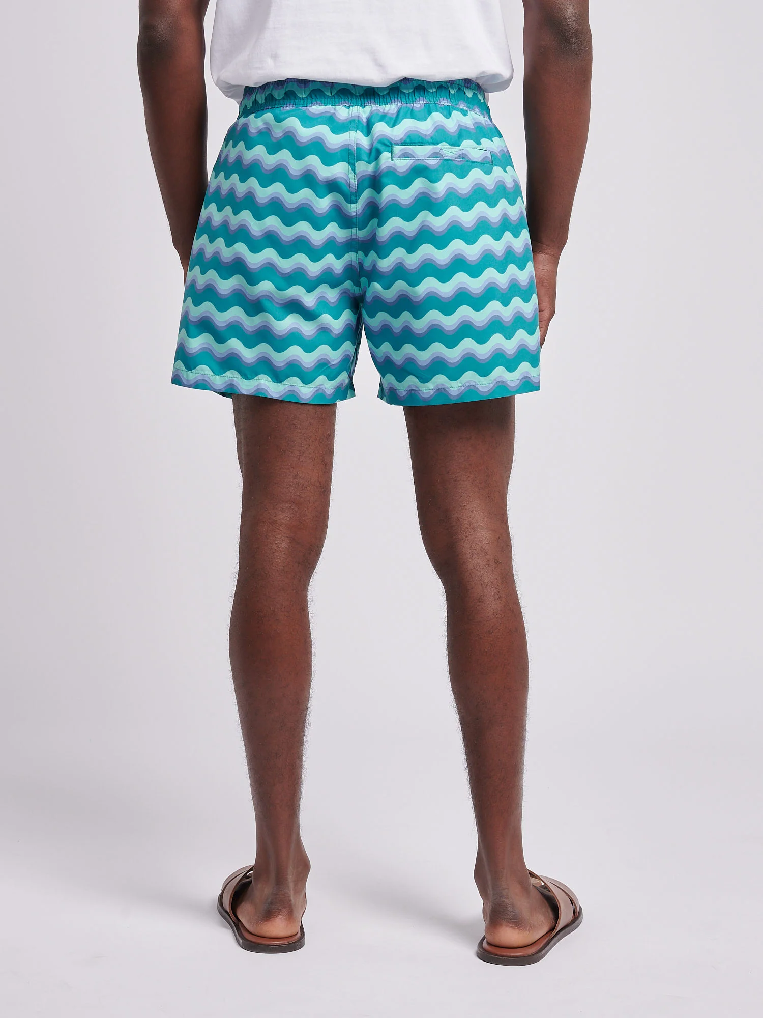 Mens Wave Swim Short in Alexandrite - Image 4