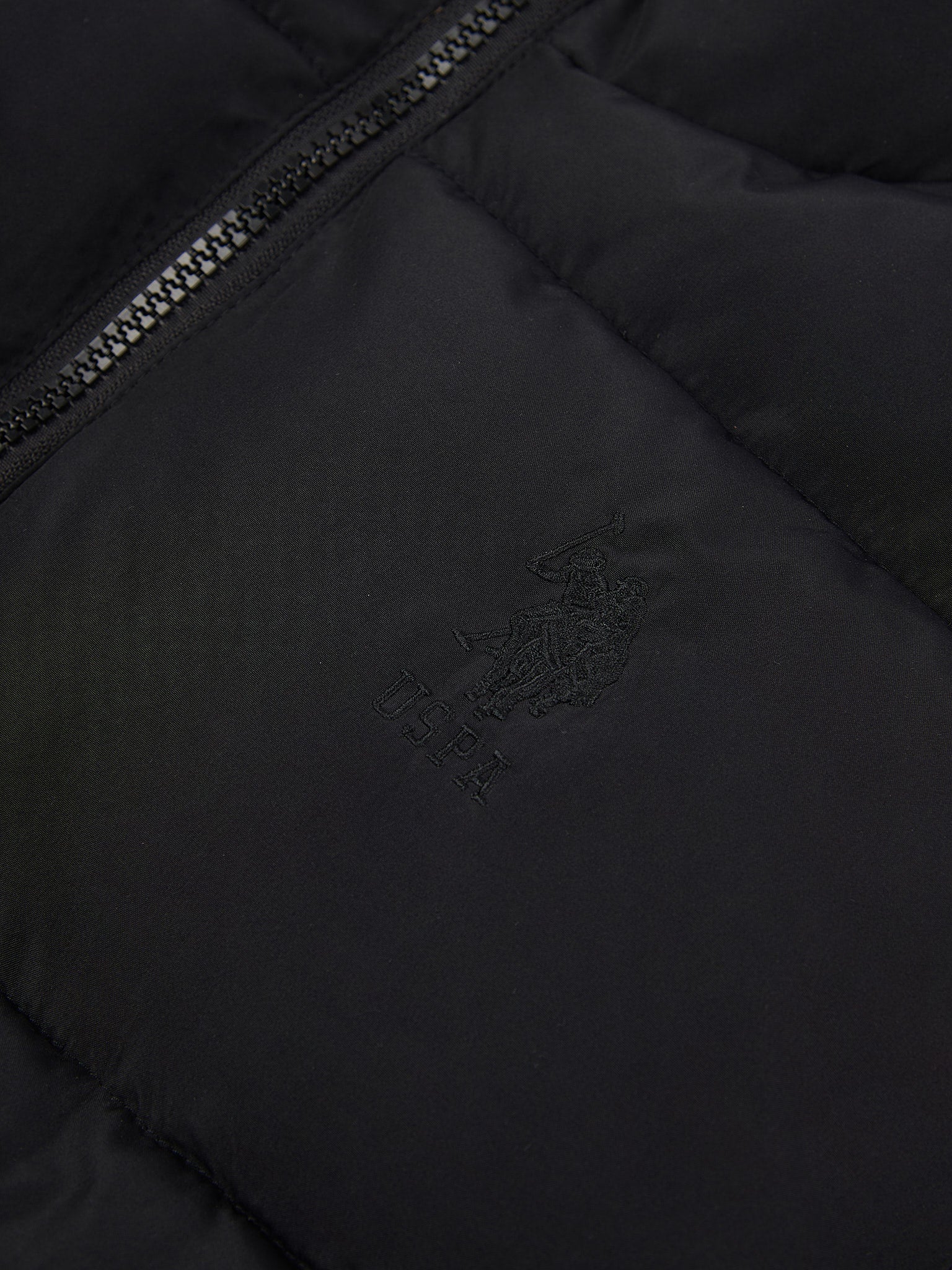 Mens Wide Baffle Gilet in Black - Image 3