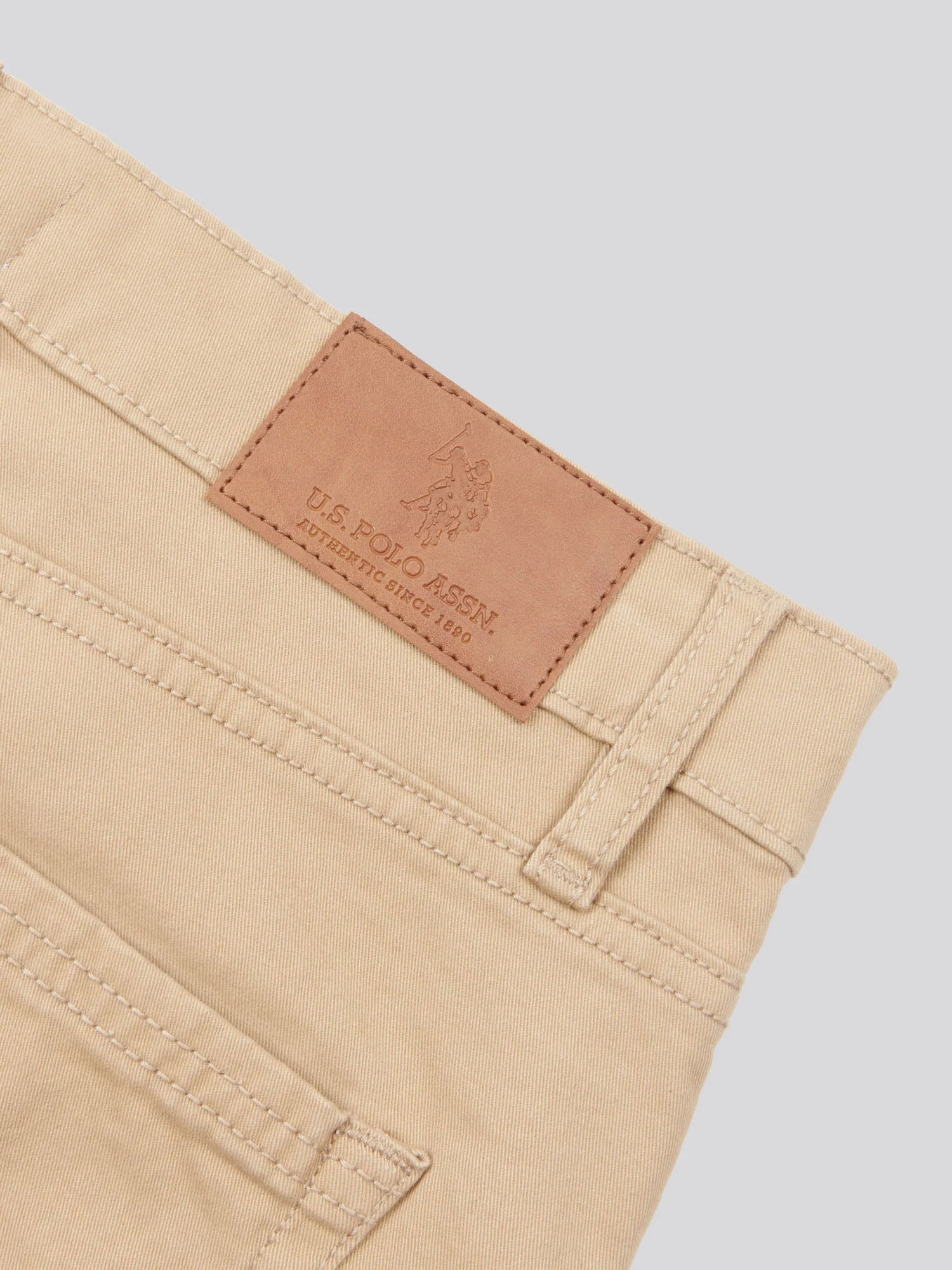 Mens Woven Trousers in Tan - Image 6