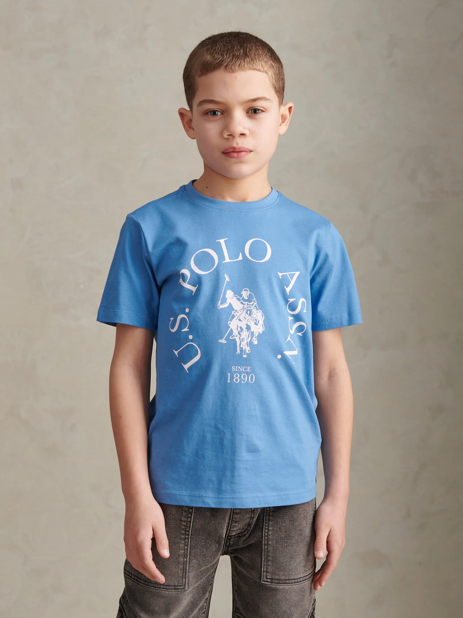 Boys Minimal Circle Print T-Shirt Riviera