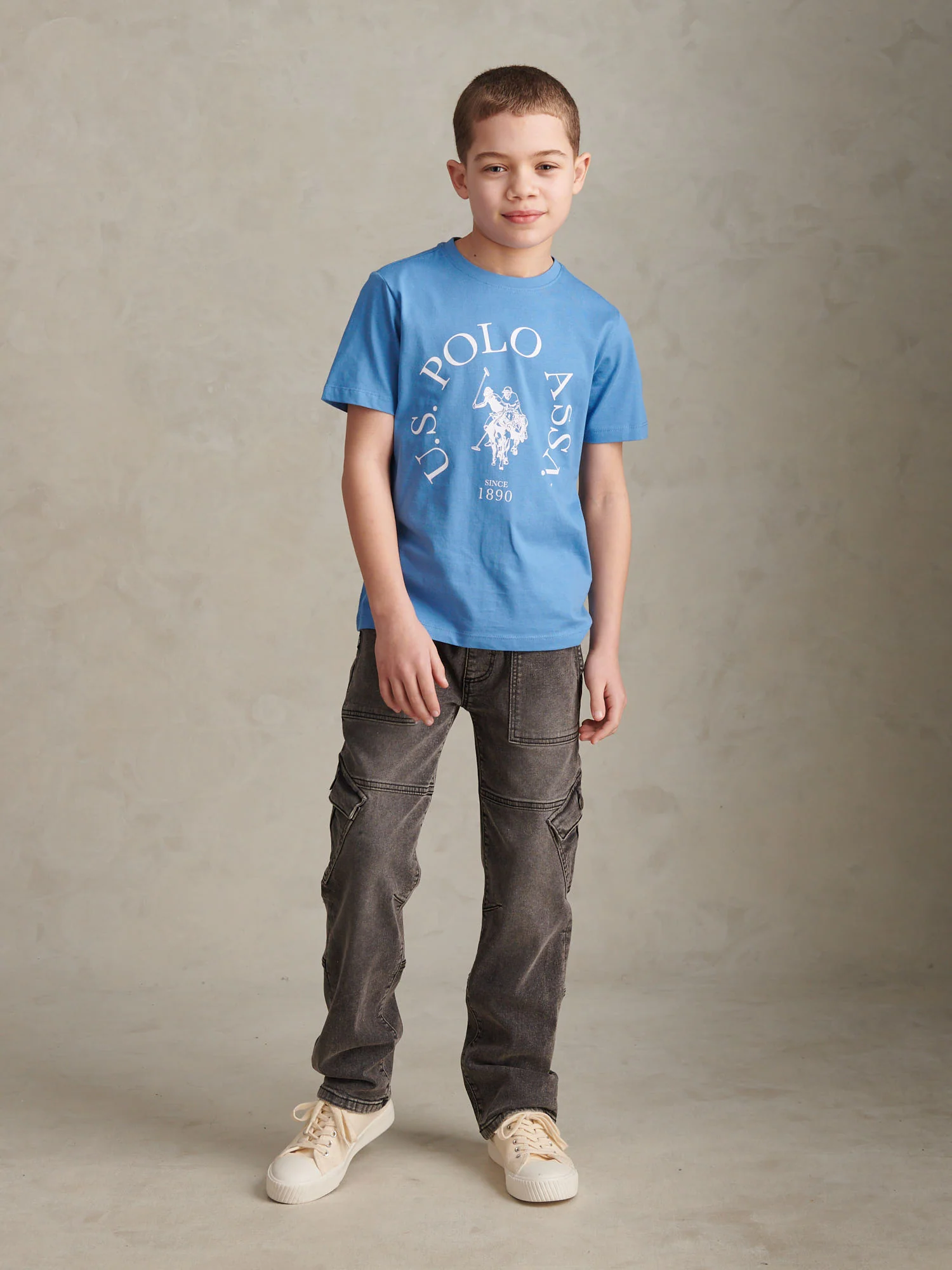 Boys Minimal Circle Print T-Shirt Riviera - Image 3