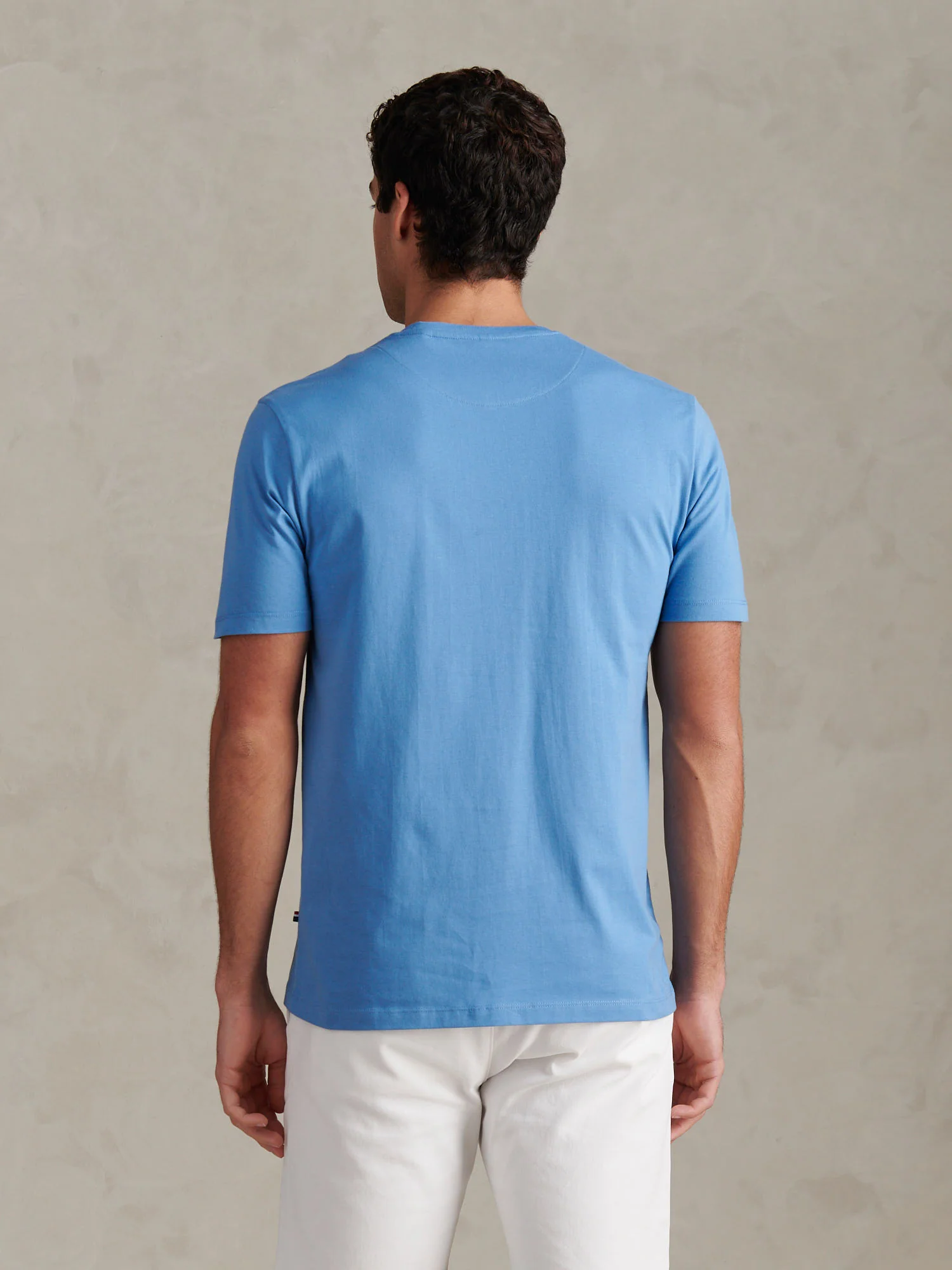 Mens Minimal Circle Print T-Shirt Riviera - Image 4