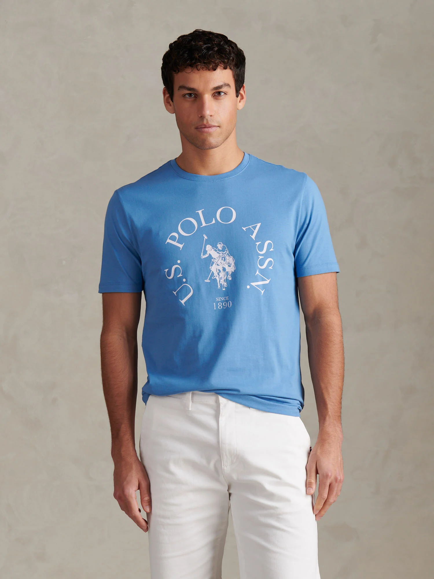 Mens Minimal Circle Print T-Shirt Riviera - Image 5