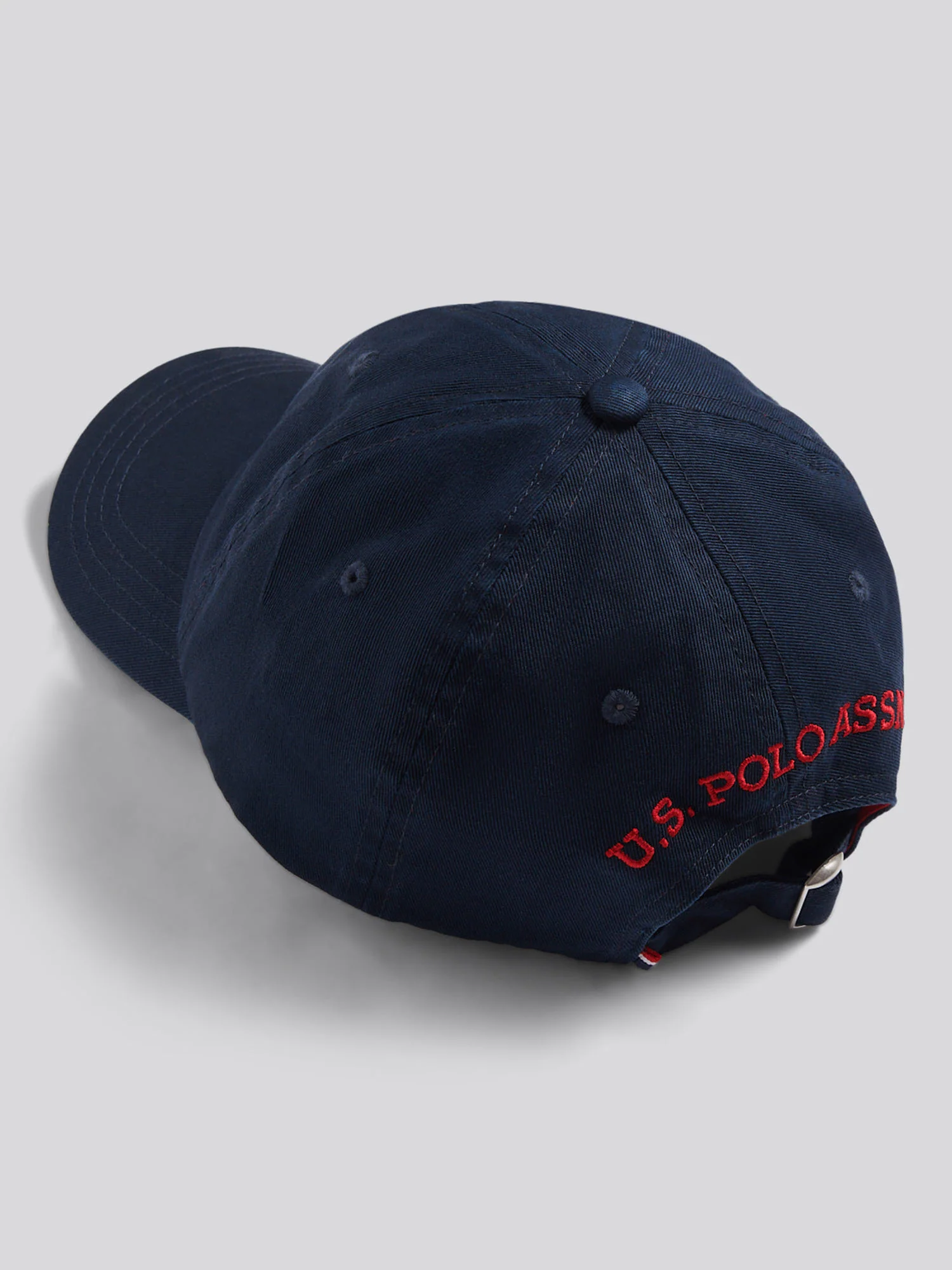 Boys Washed Outline Logo Cap Dark Sapphire Navy / Haute Red DHM - Image 4