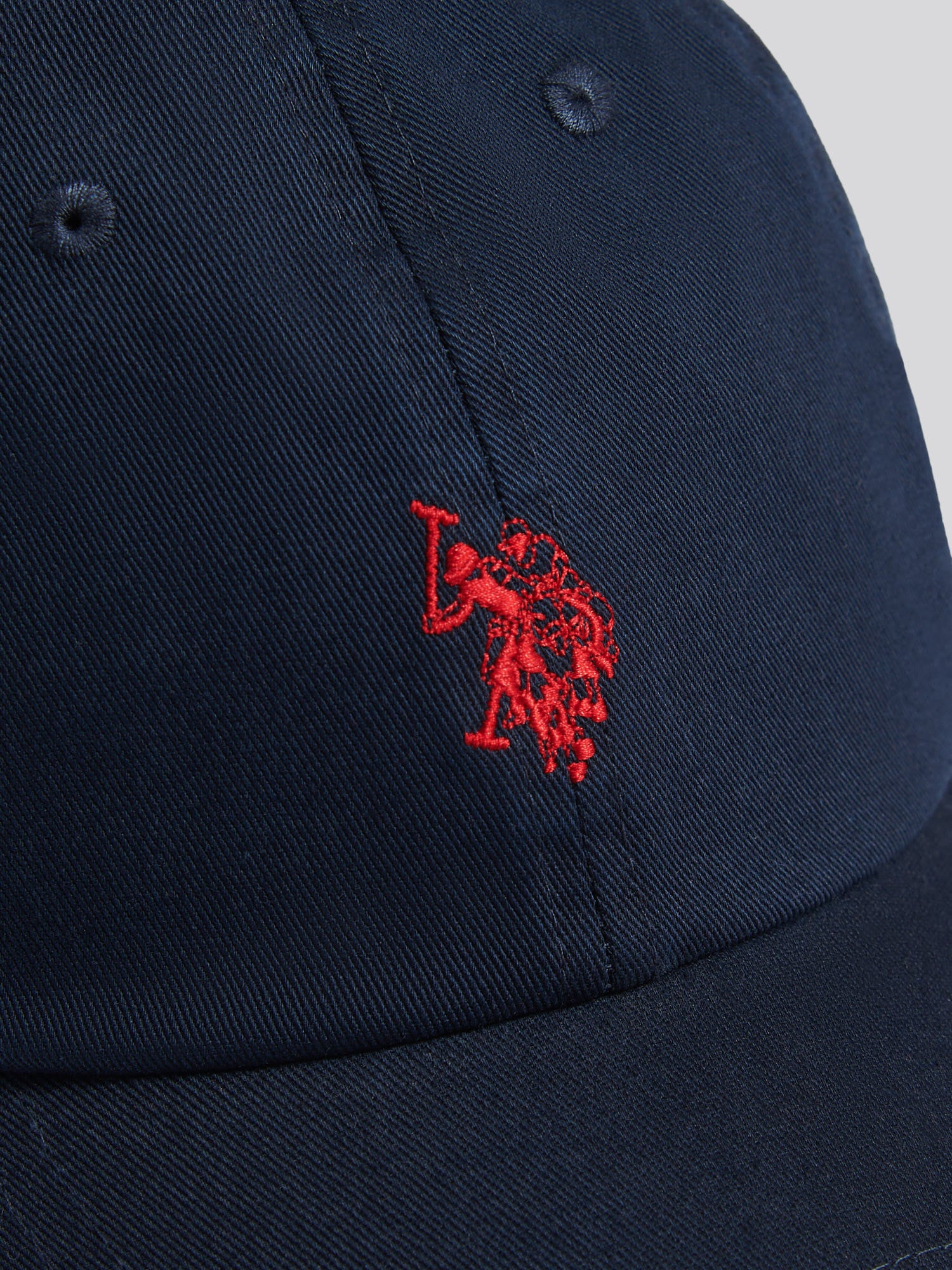 Boys Washed Outline Logo Cap Dark Sapphire Navy / Haute Red DHM - Image 5